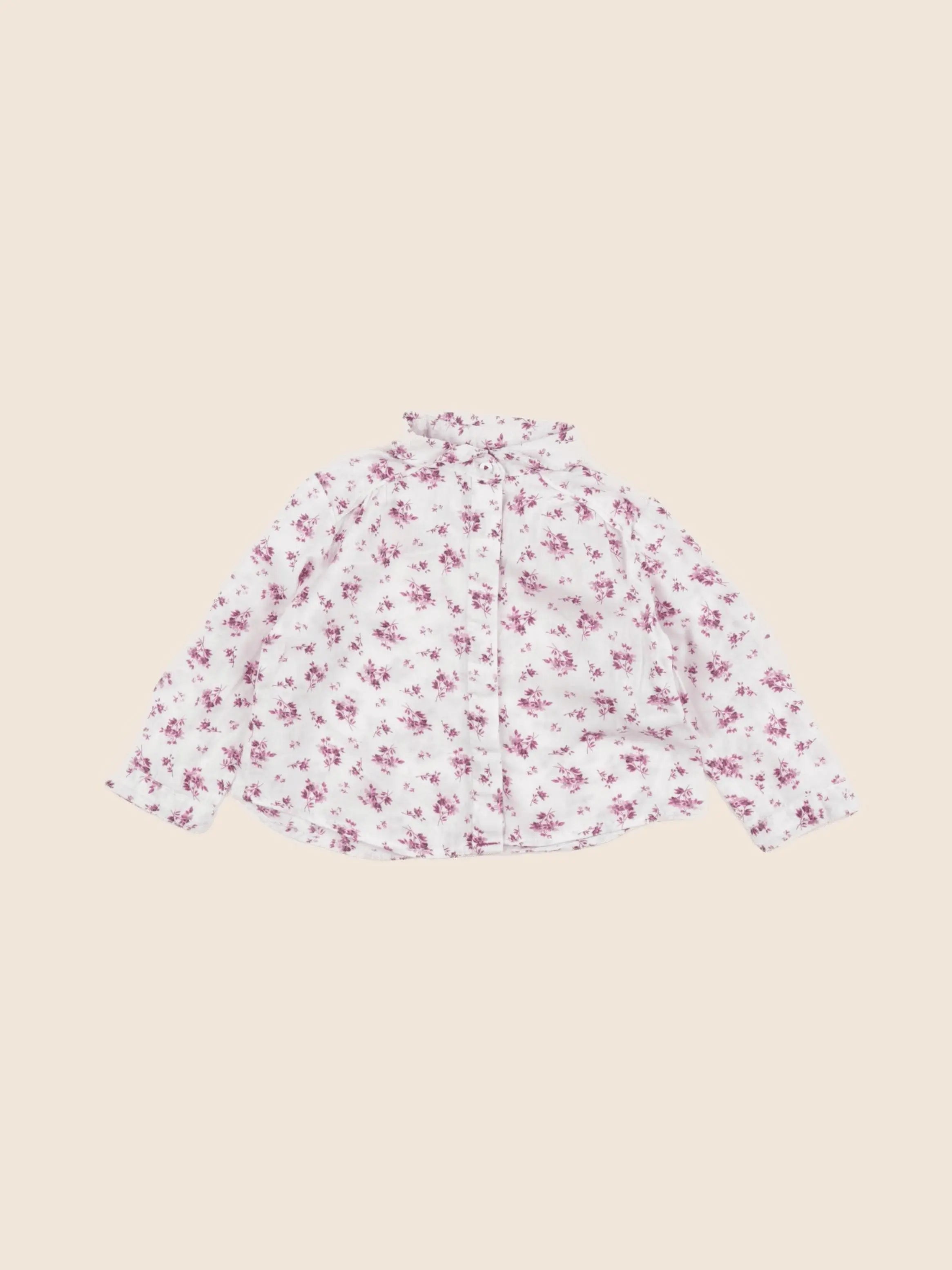 Zara - blouse rose - 6/9 mois