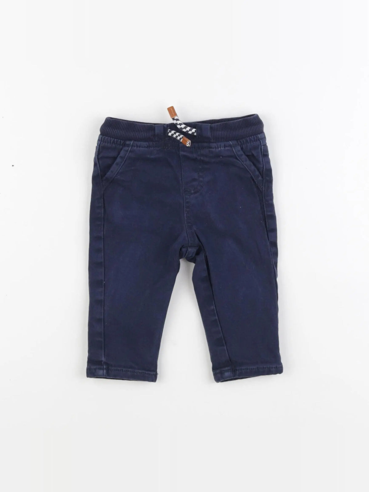 Vertbaudet - jean doublé bleu - 6 mois