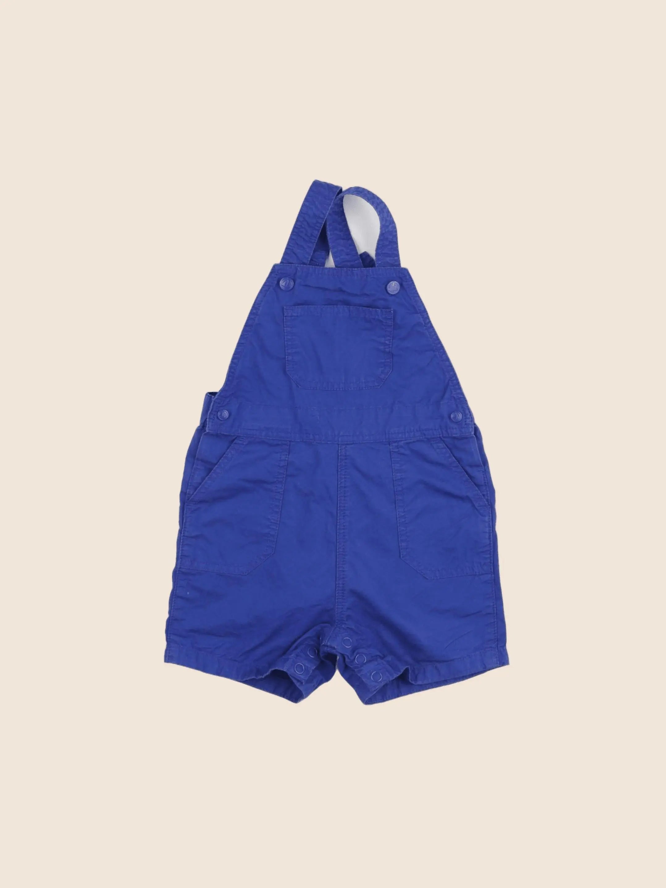 Petit Bateau - salopette bleu - 12 mois