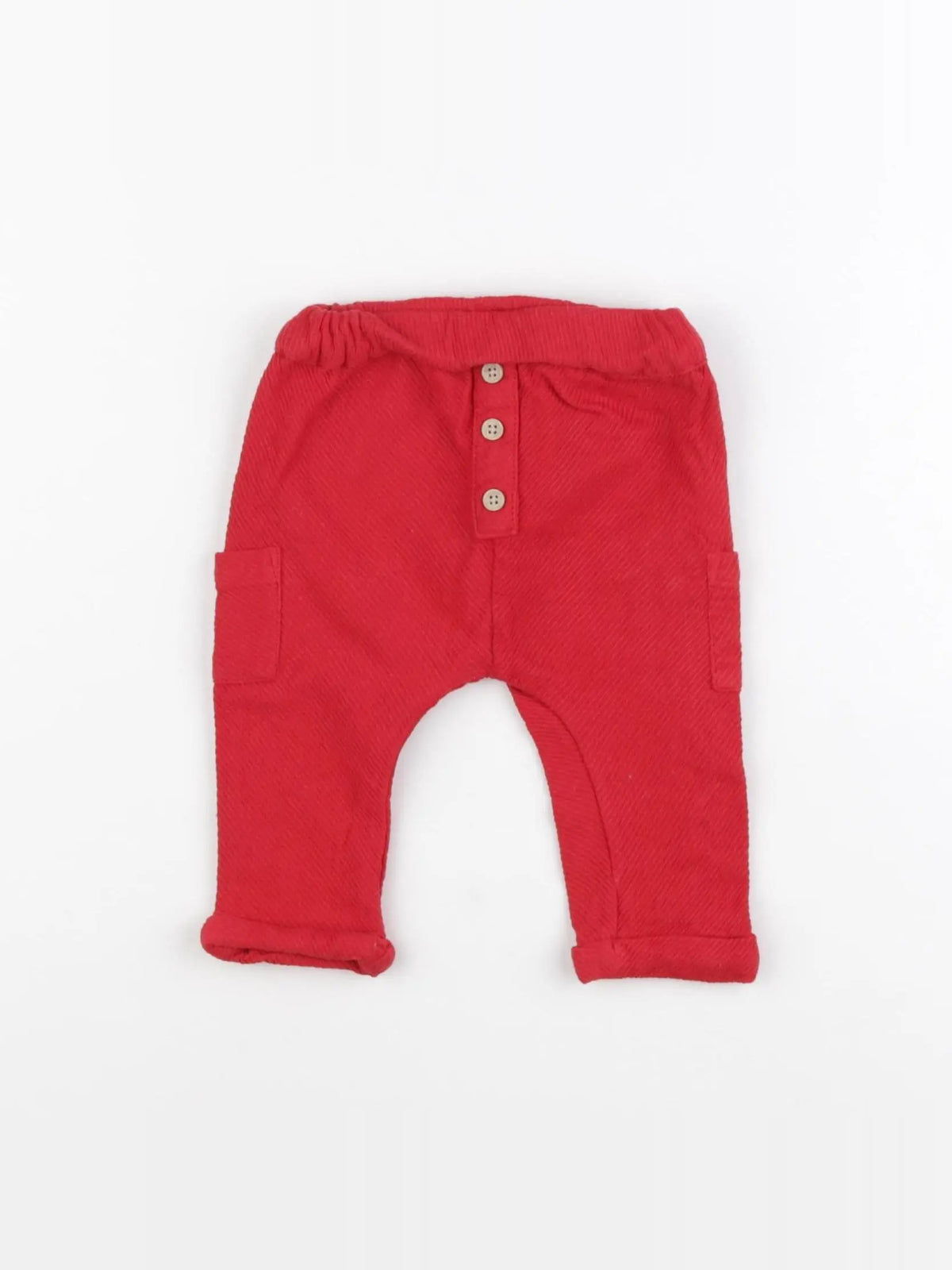 Boutchou - pantalon rouge - 3 mois