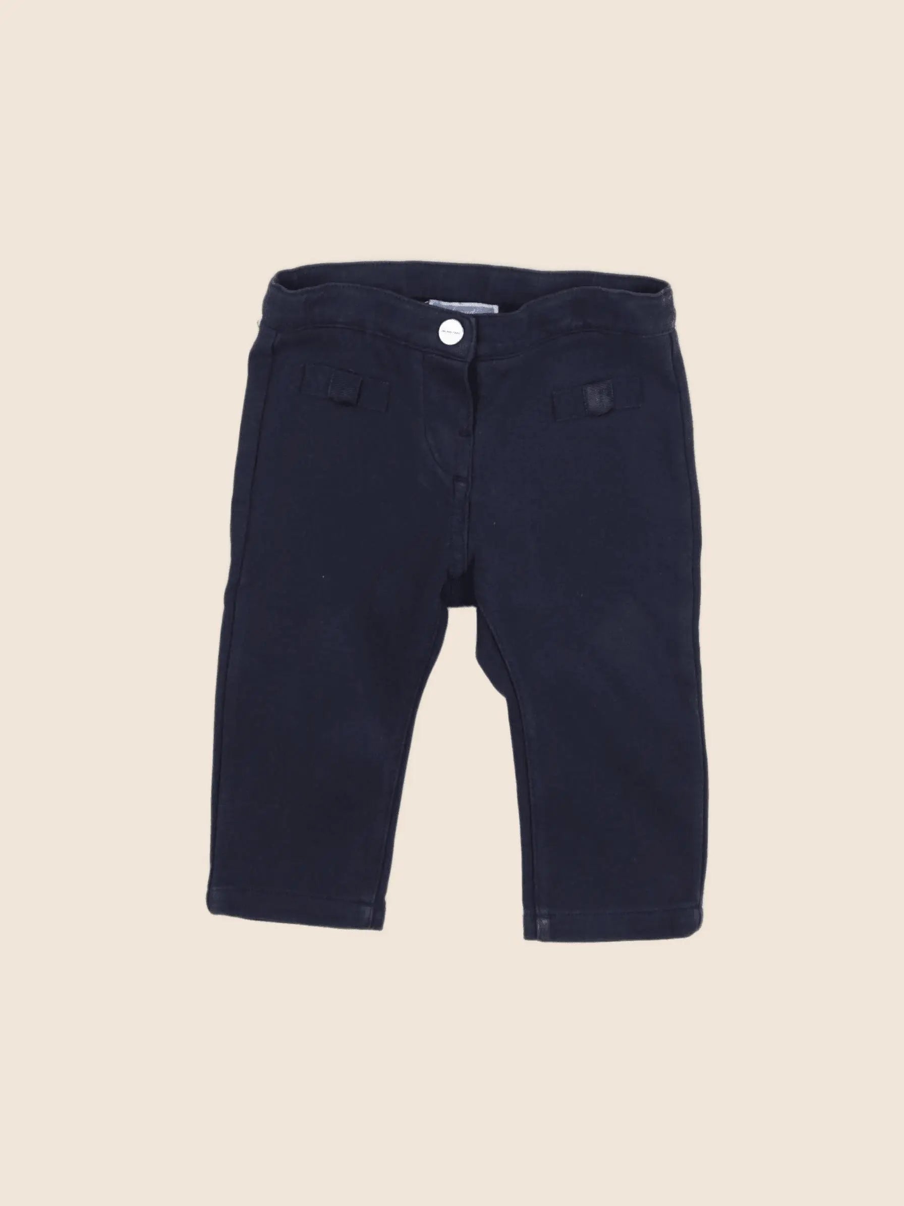 Jacadi - pantalon bleu - 12 mois