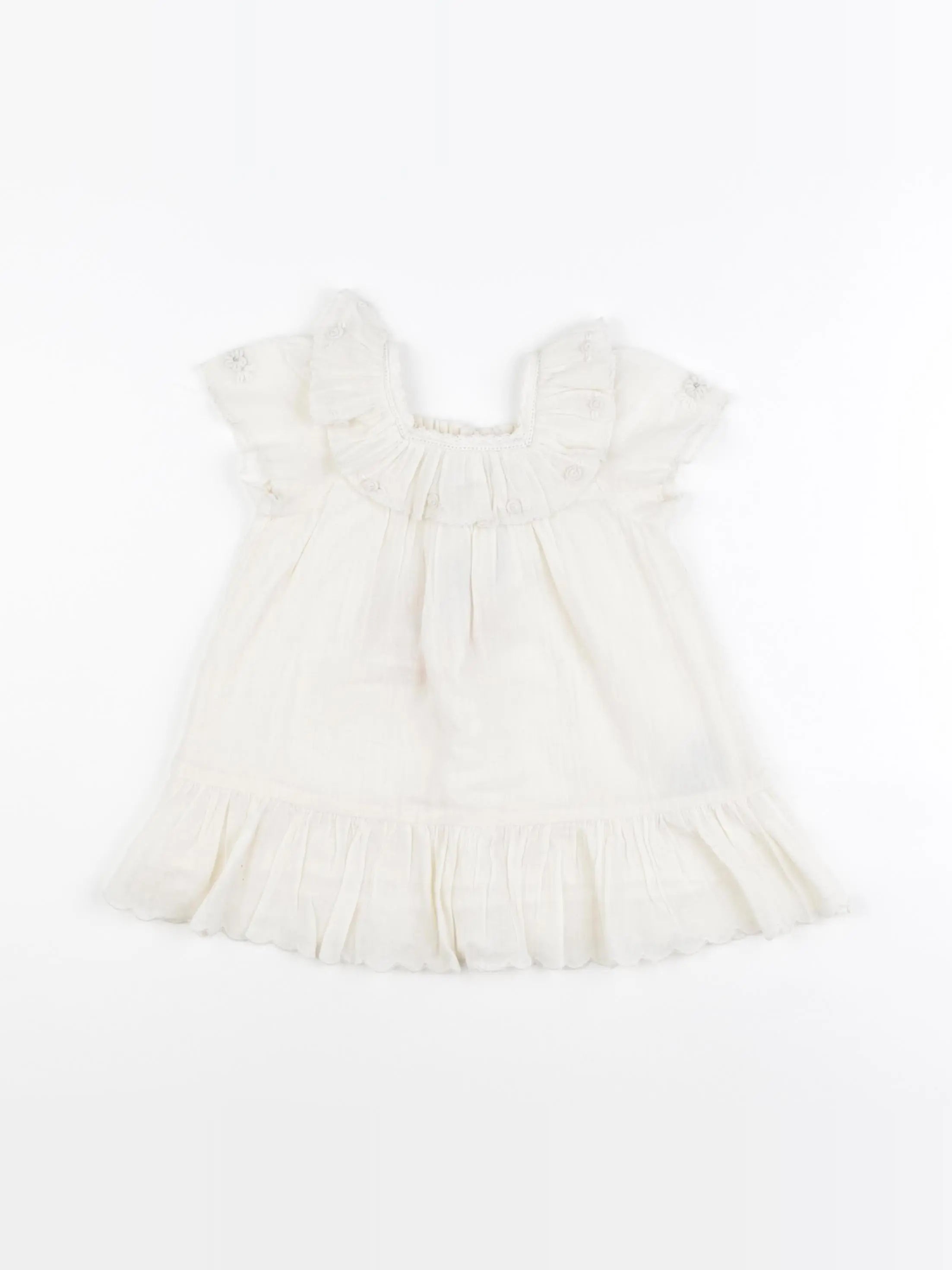 Emile et Ida - robe beige - 9 mois