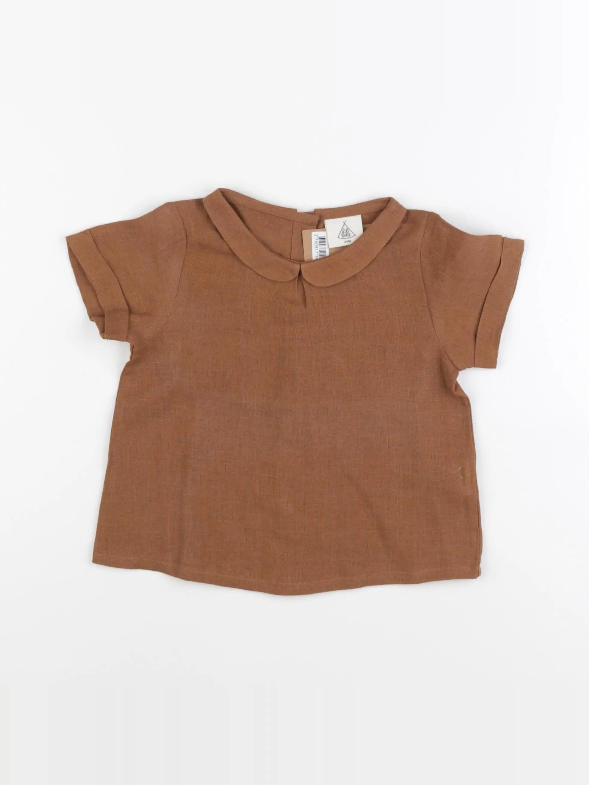 Lililotte - blouse marron - 24 mois
