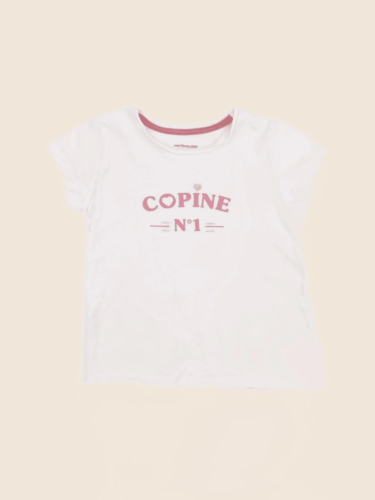 Vertbaudet - tee-shirt rose - 3 ans