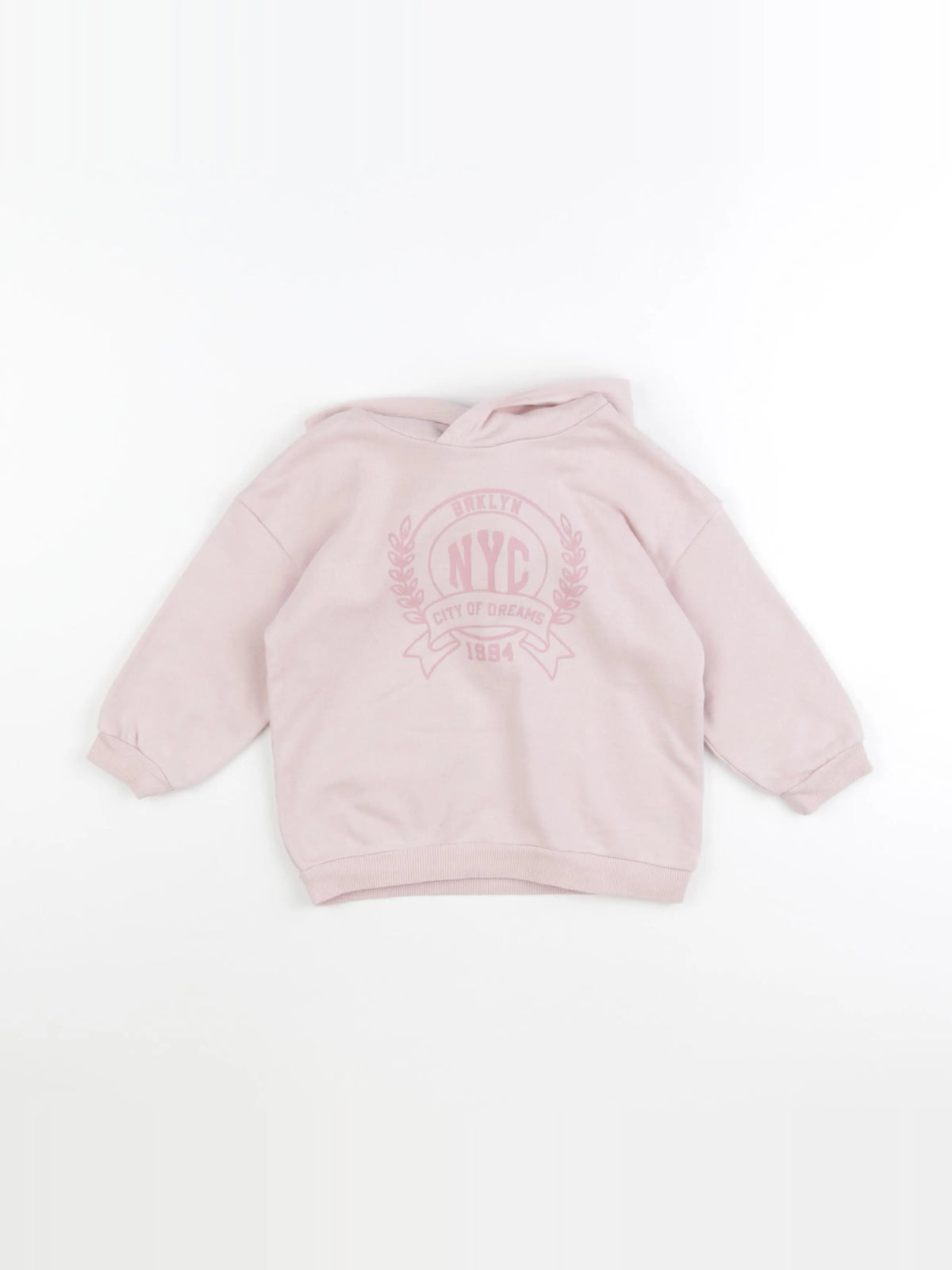 H&M - sweat rose - 12/18 mois