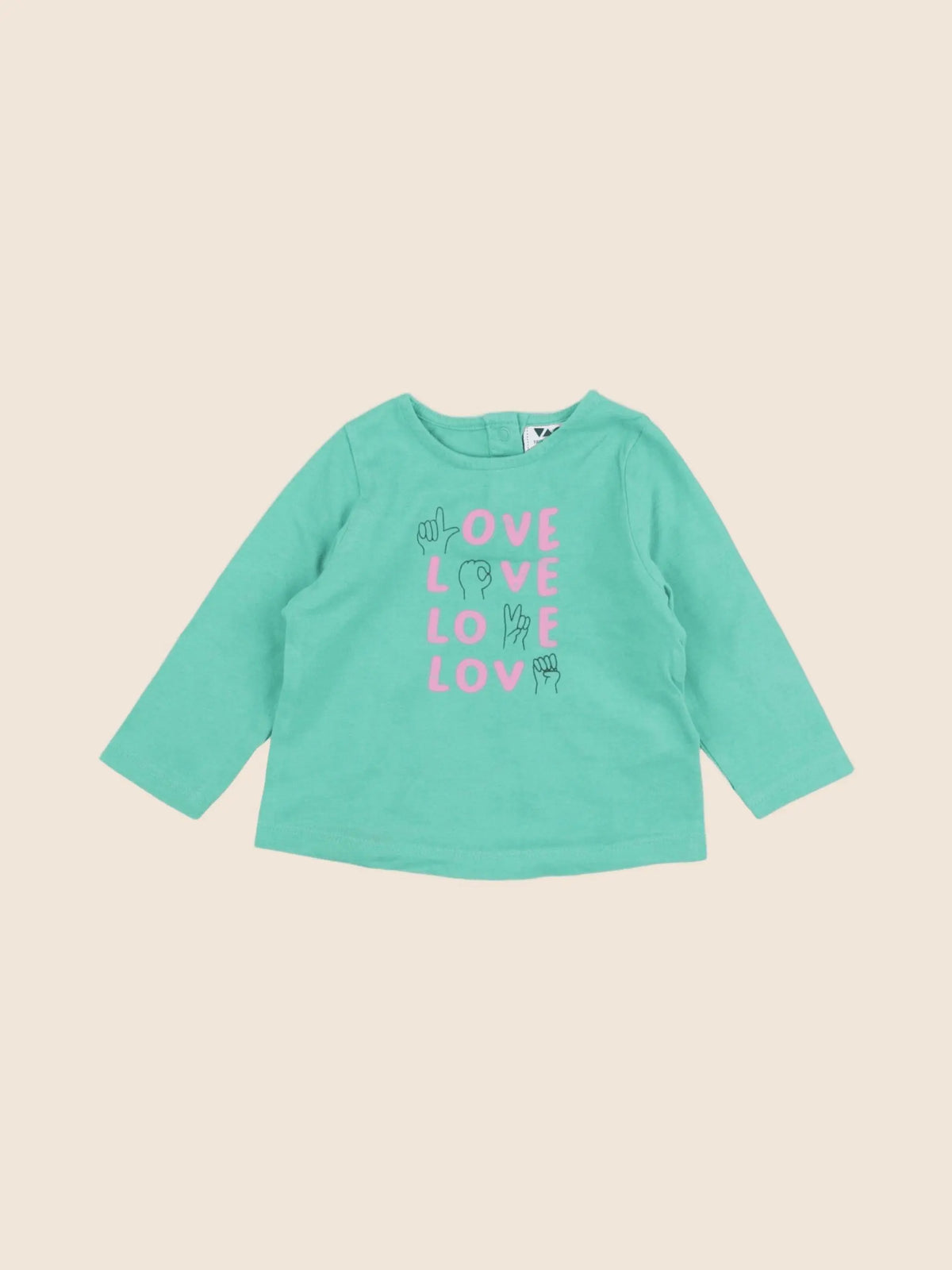 Tape à l'oeil - tee-shirt vert - 6 mois