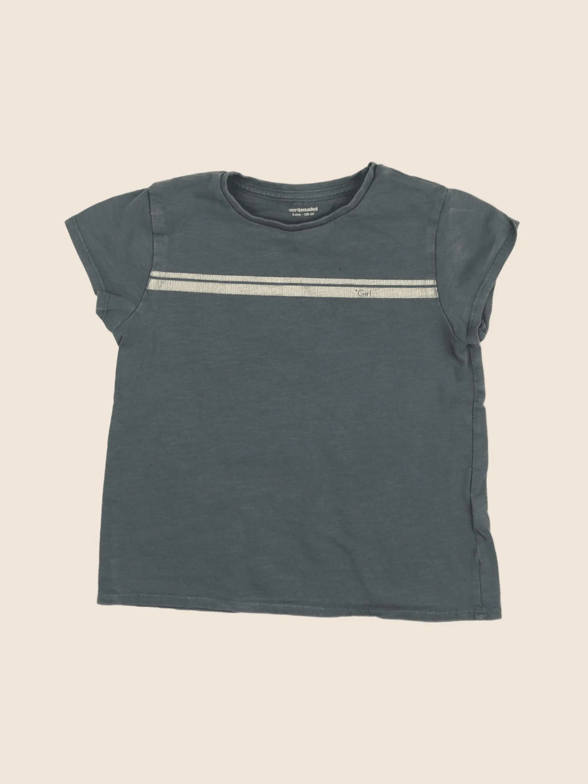 Vertbaudet - tee-shirt vert - 8 ans