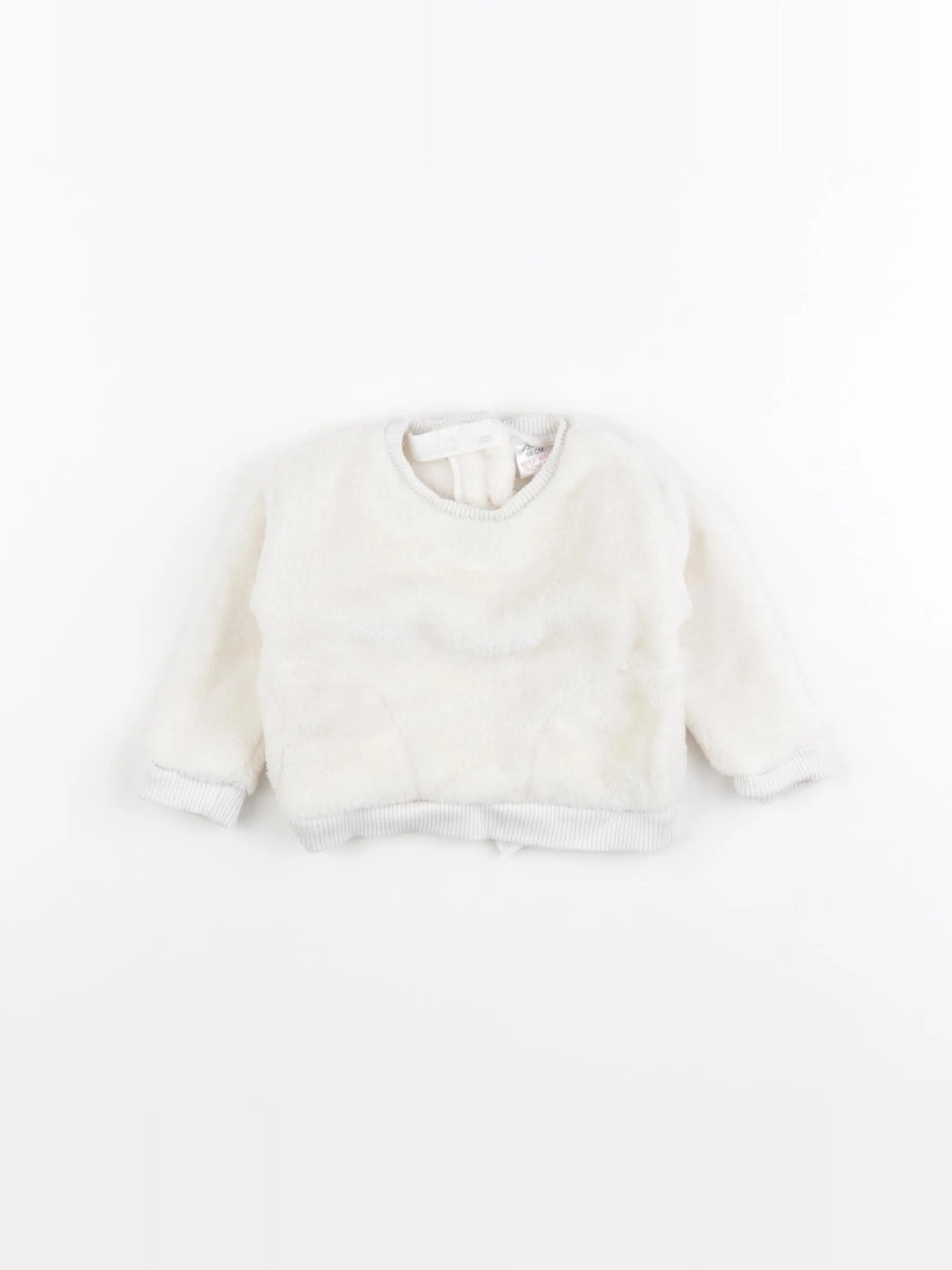 Zara - sweat blanc - 3/6 mois