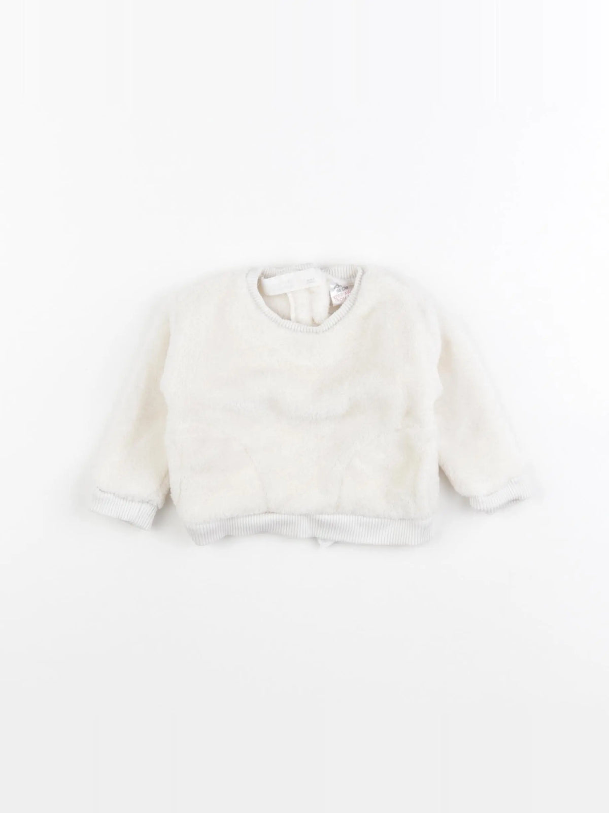 Zara - sweat blanc - 3/6 mois