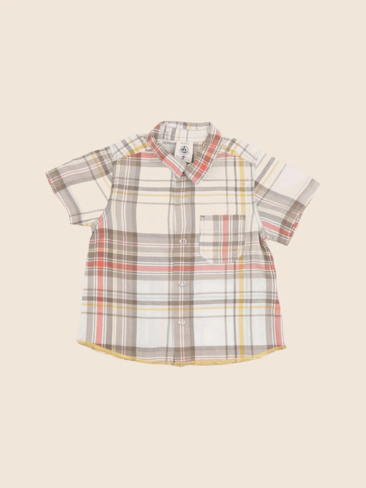 Petit Bateau - chemise multicolore - 6 mois
