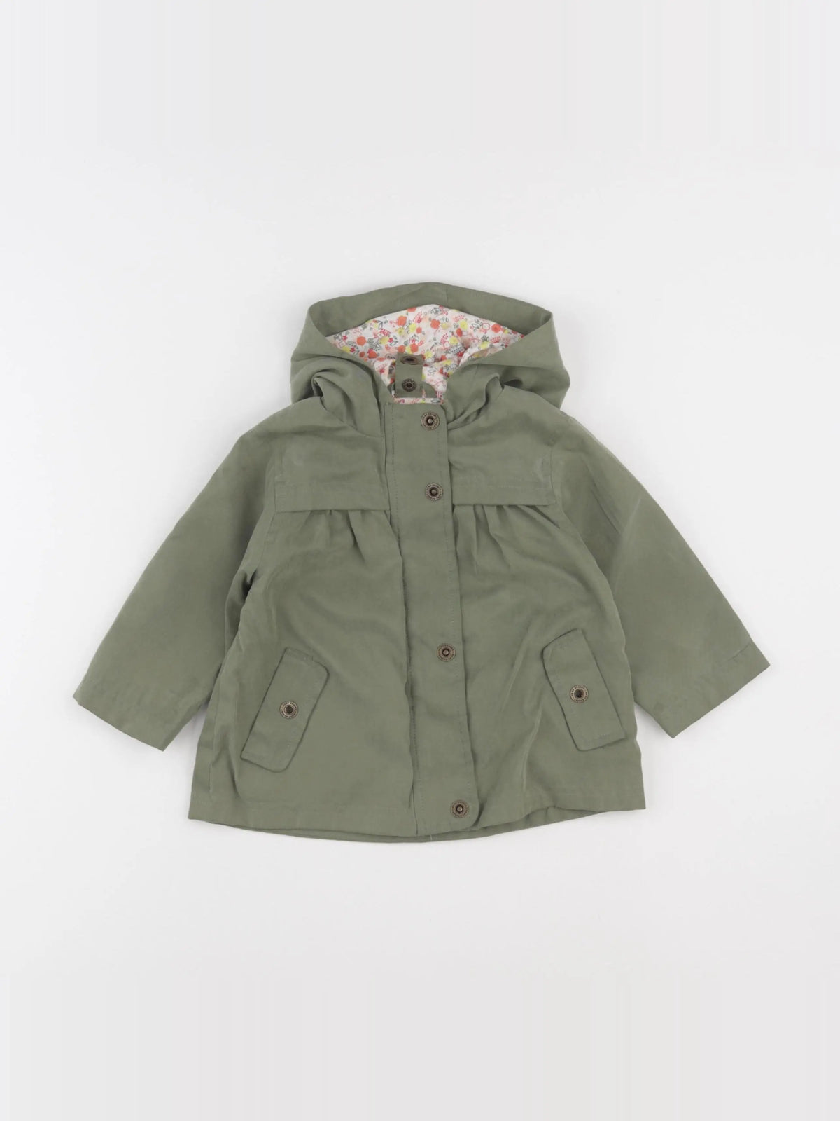 Vertbaudet - parka vert - 12 mois