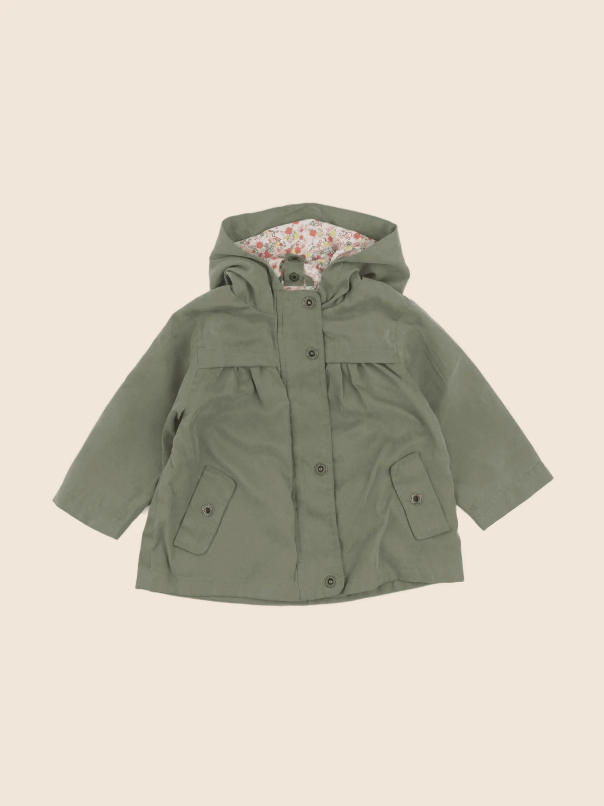 Vertbaudet - parka vert - 12 mois