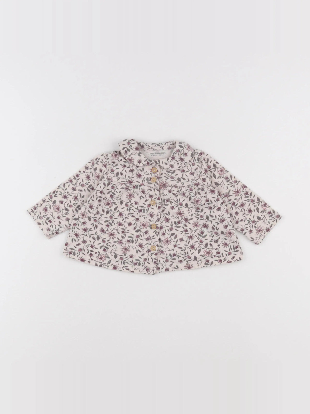 Vertbaudet - tee-shirt multicolore - 6 mois