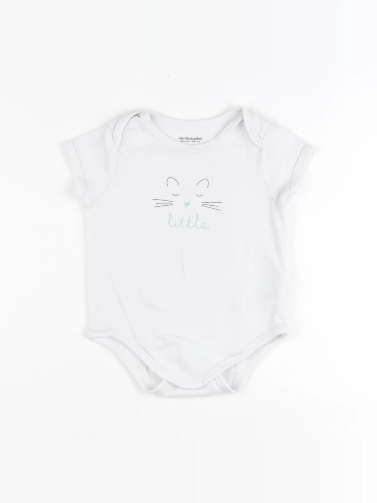 Vertbaudet - body blanc - 24 mois