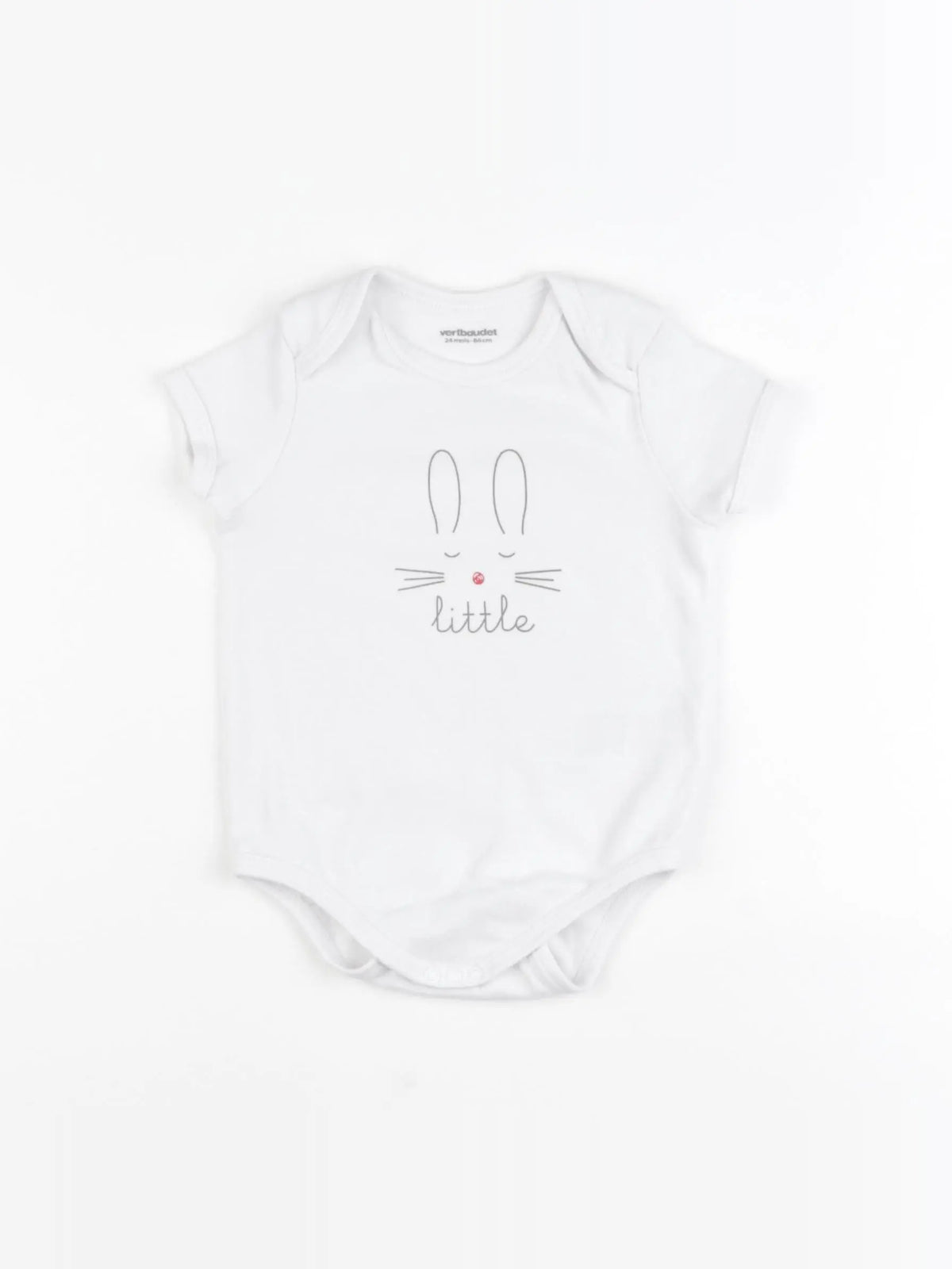 Vertbaudet - body blanc - 24 mois