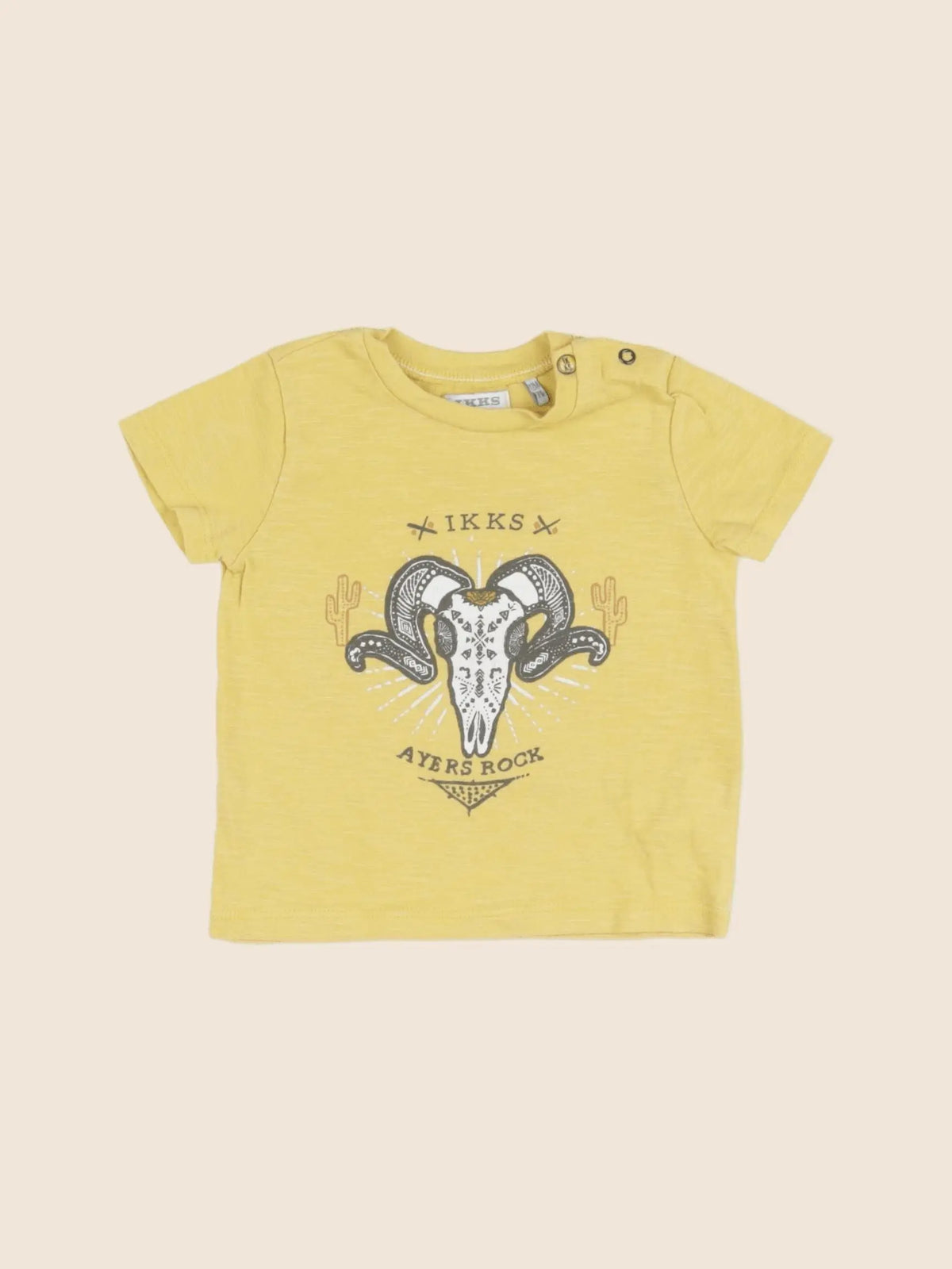 IKKS - tee-shirt jaune - 12 mois