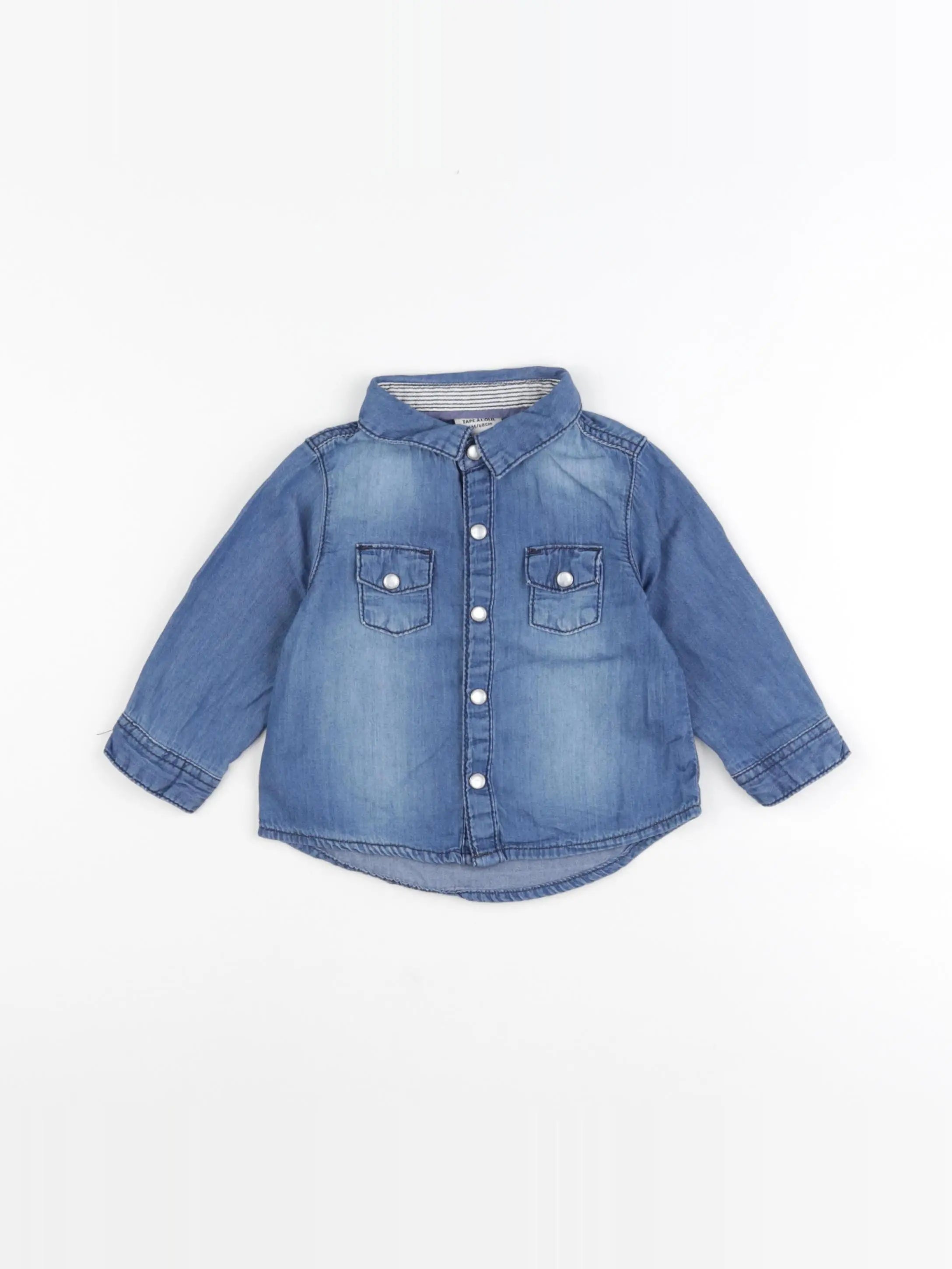 Tape à l'oeil - chemise bleu - 6 mois