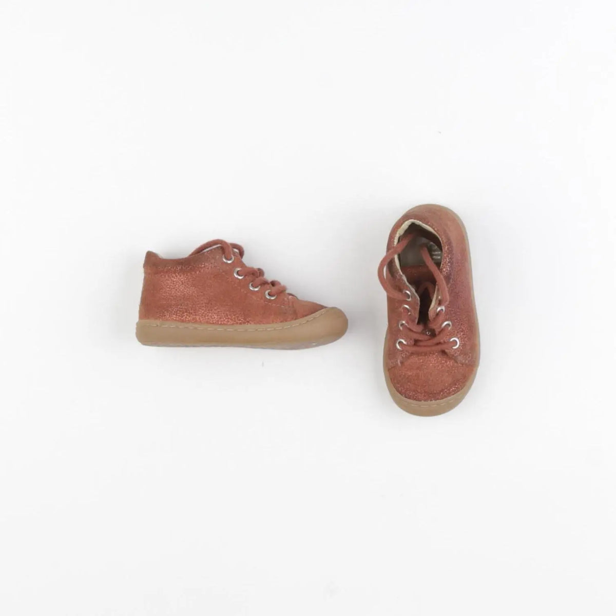 Bellamy - bottillons marron, or - pointure 21