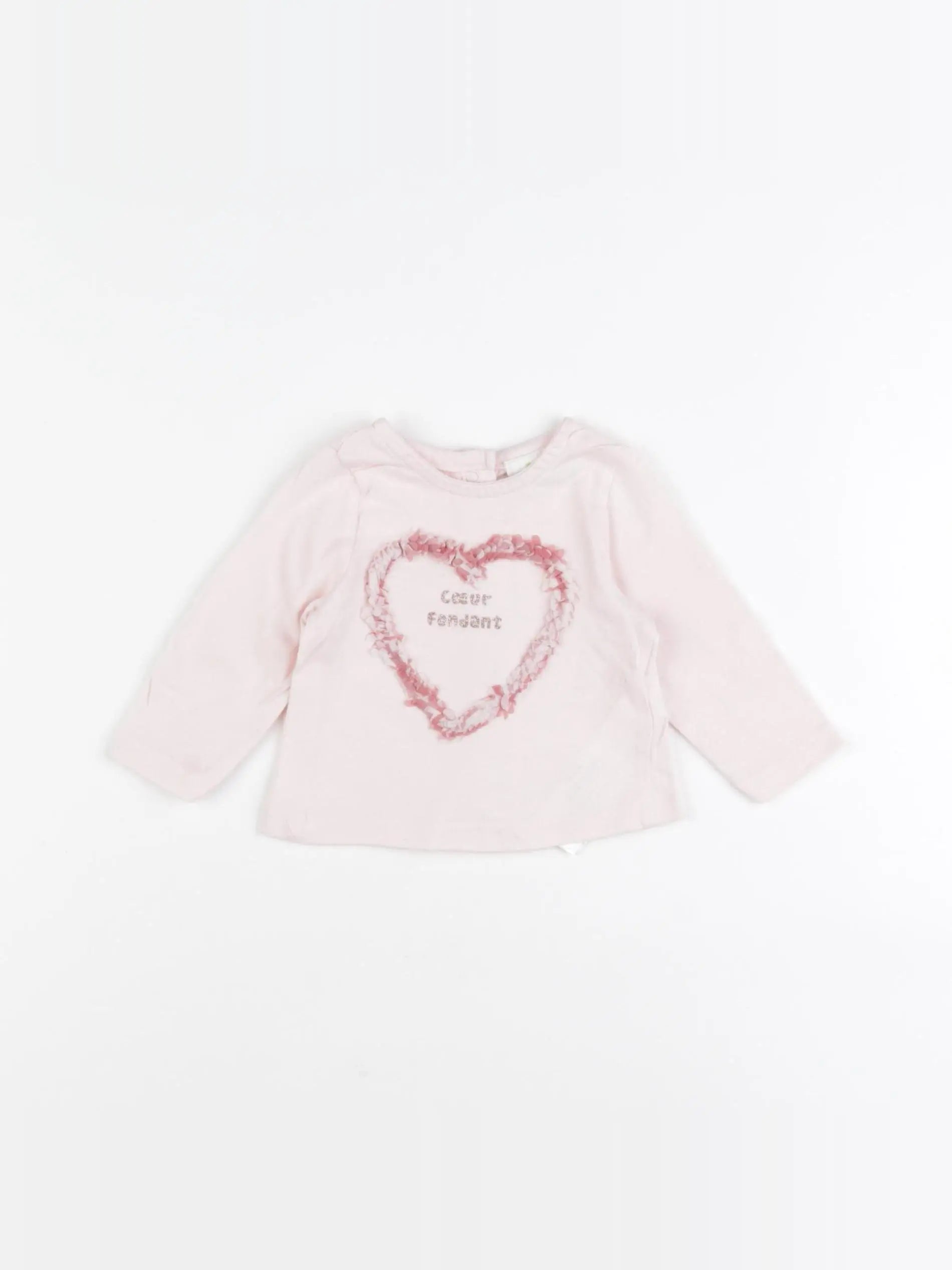 Tape à l'oeil - tee-shirt rose - 1 mois