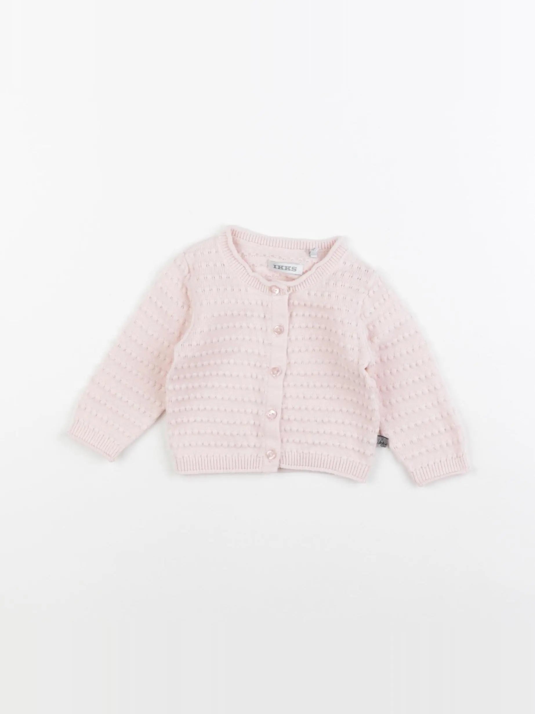 IKKS - gilet rose - 3 mois