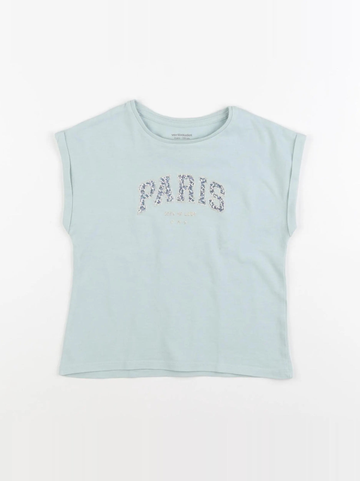 Vertbaudet - tee-shirt vert - 4 ans