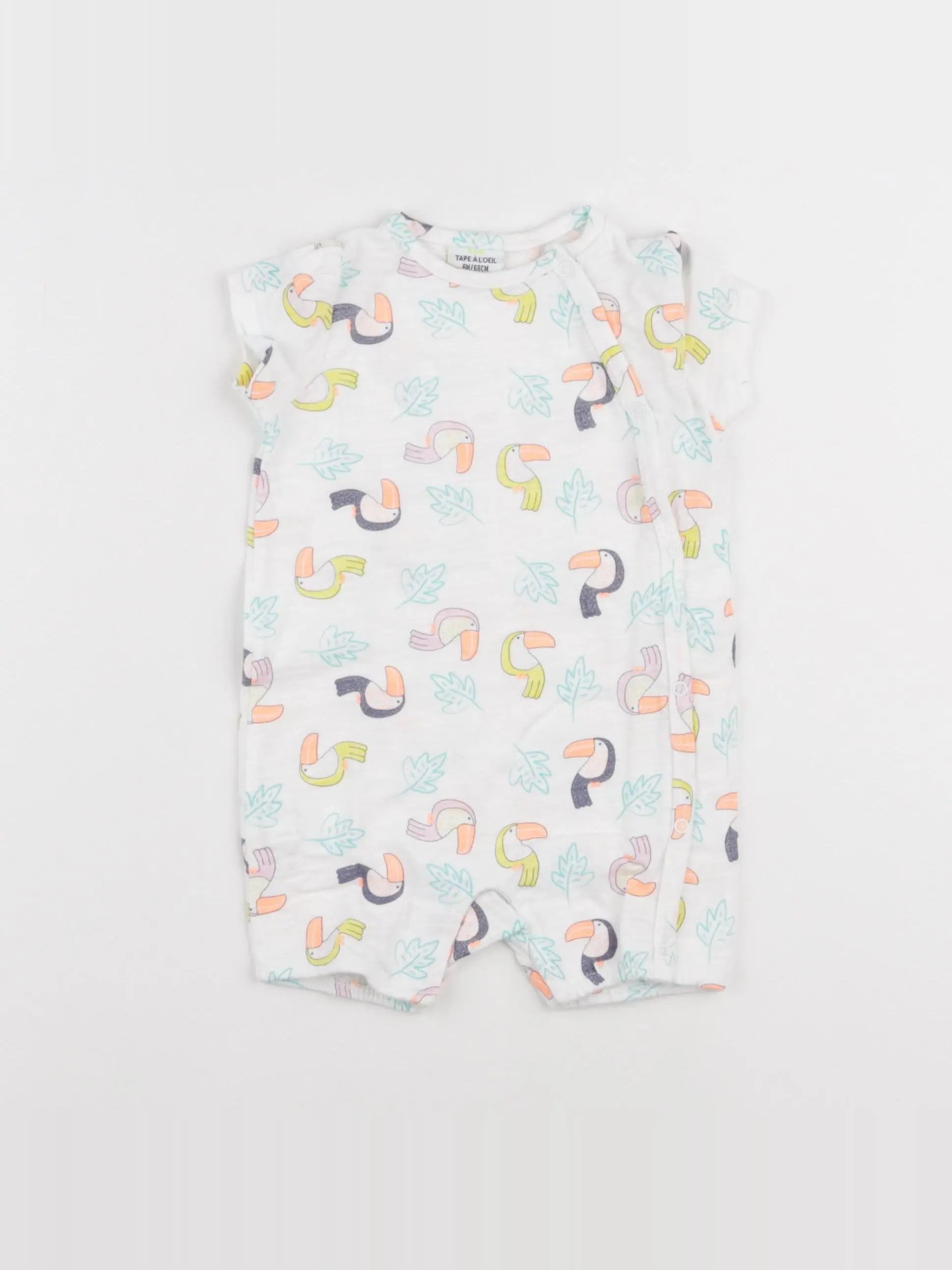 Tape à l'oeil - combinaison multicolore - 6 mois