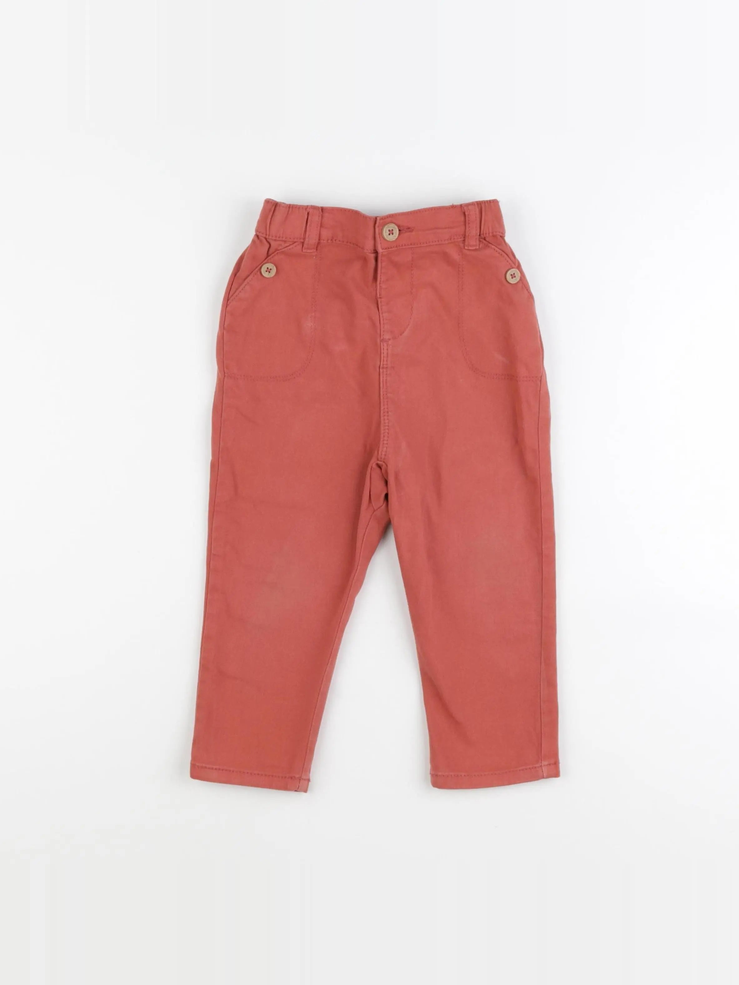 Tape à l'oeil - pantalon orange - 24 mois