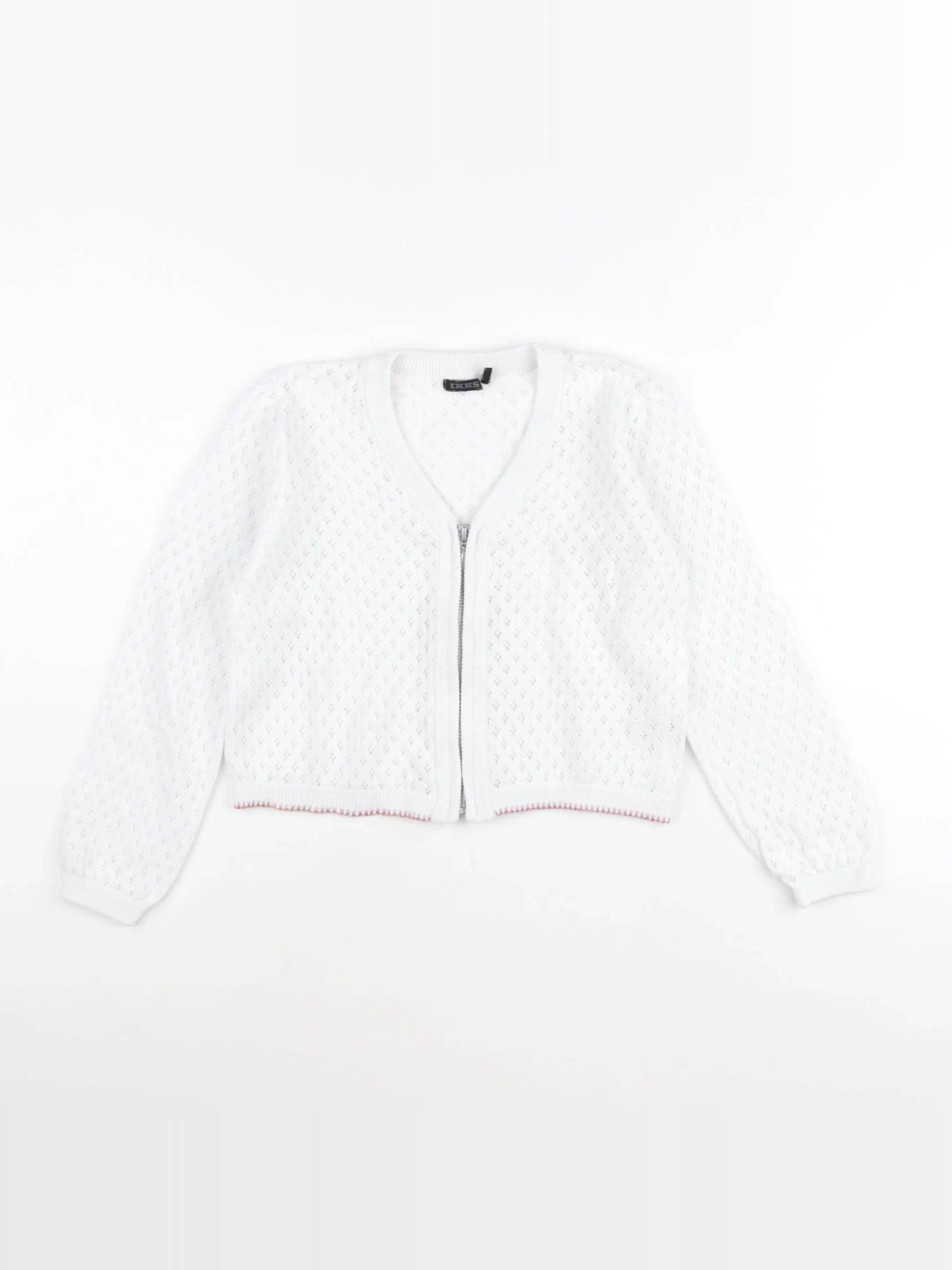 IKKS - gilet blanc - 8 ans