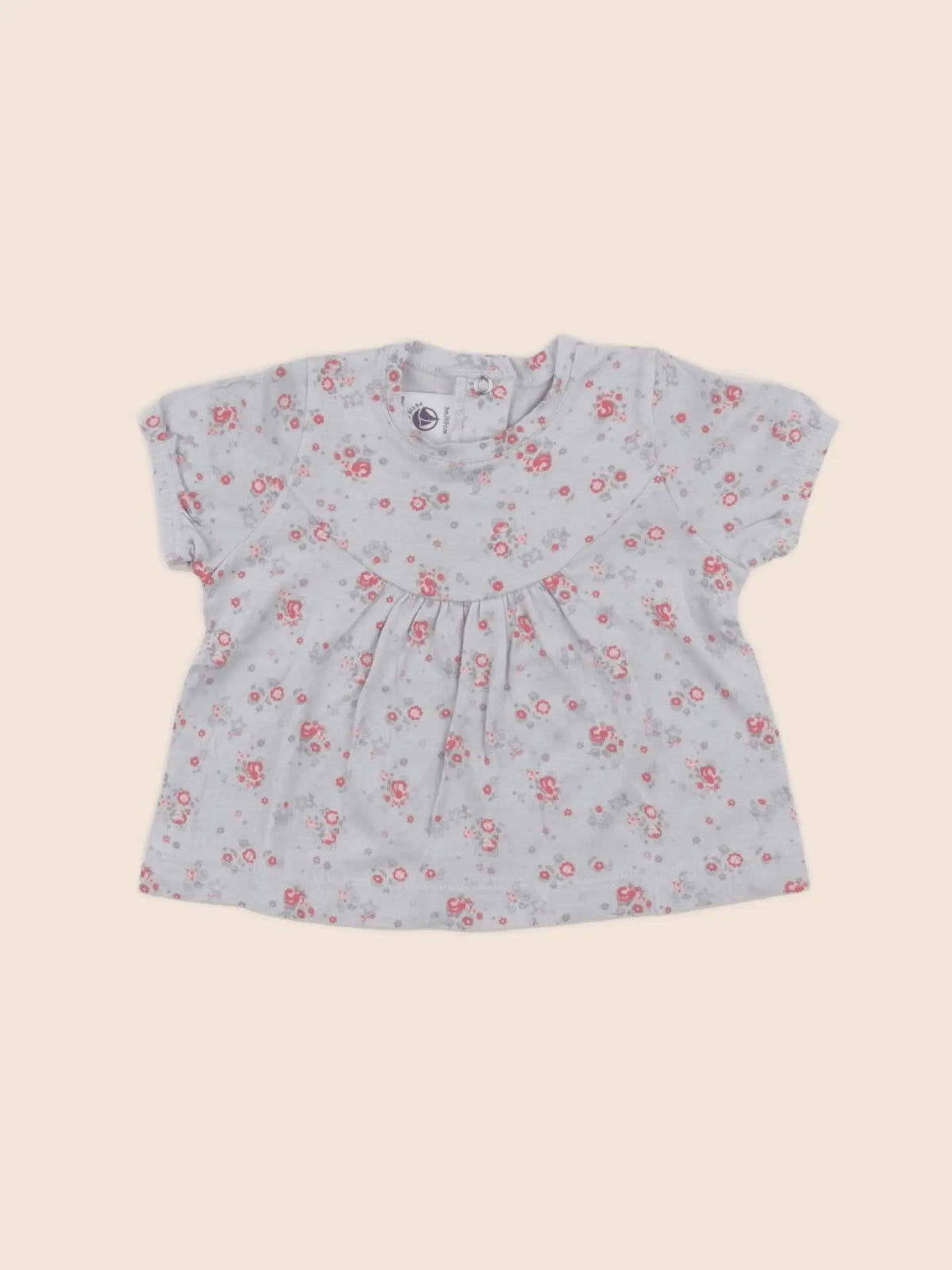 Petit Bateau - tee-shirt gris - 3 mois