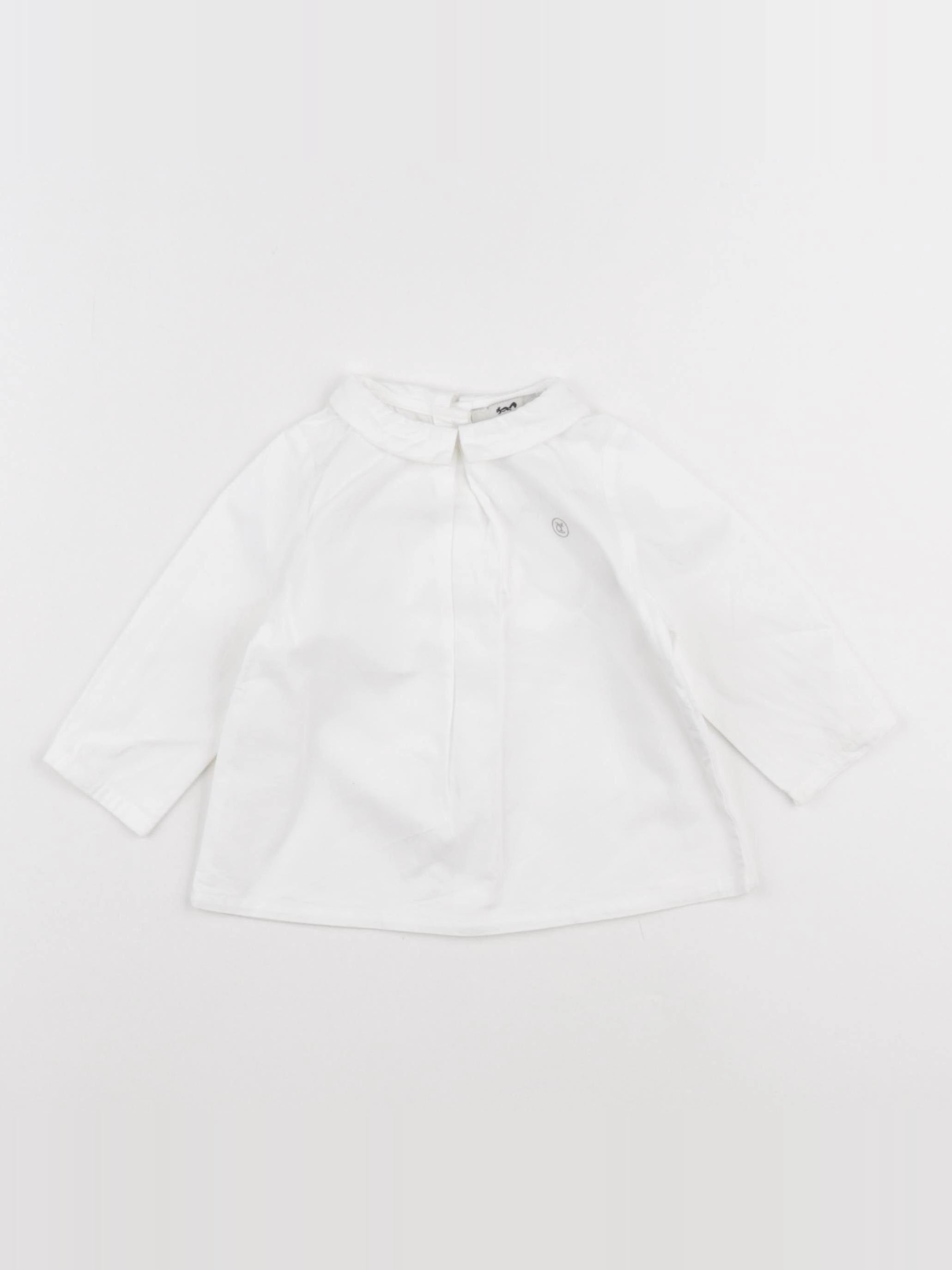 Cyrillus - blouse blanc - 6 mois