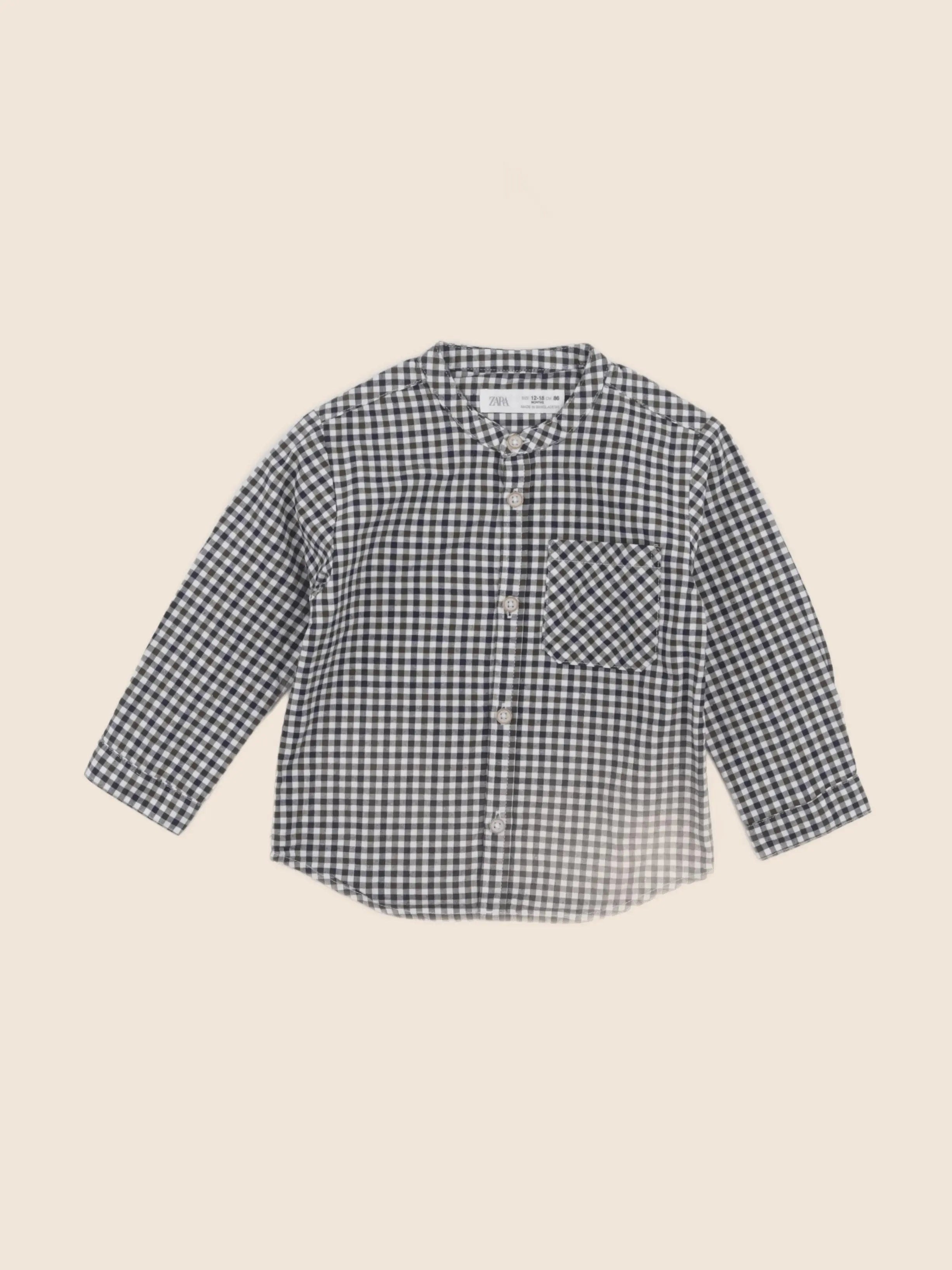 Zara - chemise bleu - 12/18 mois