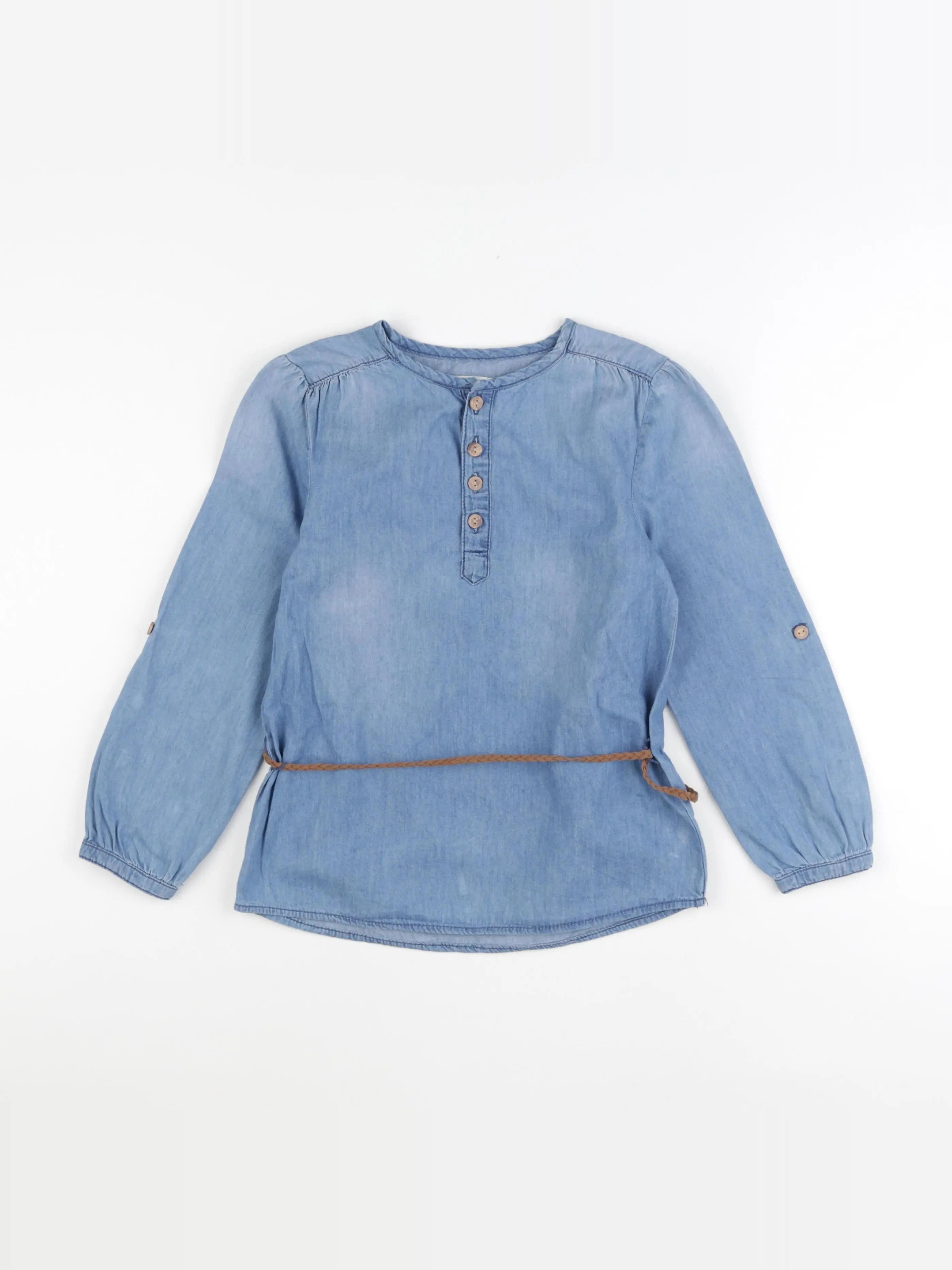 Vertbaudet - blouse bleu - 8 ans