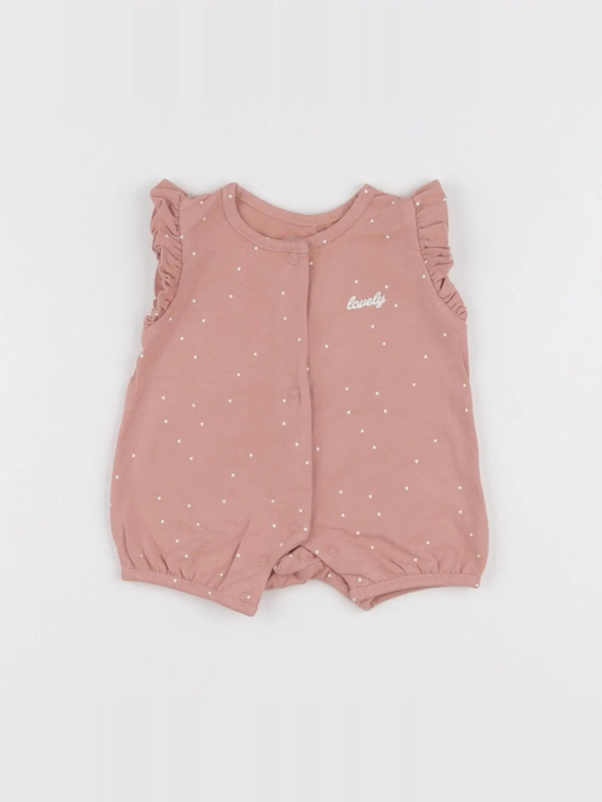 Vertbaudet - pyjama coton rose - 3 mois