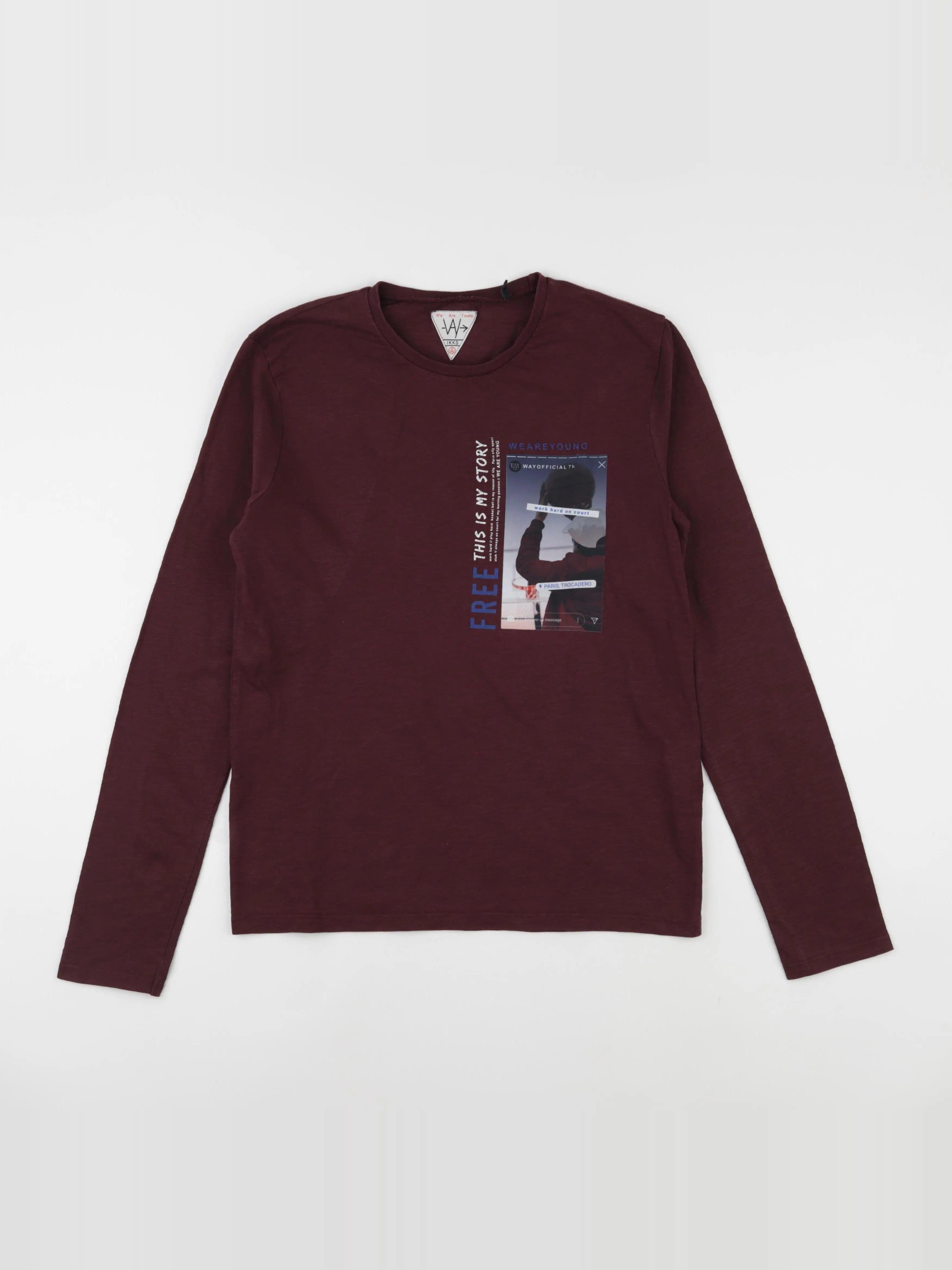 IKKS - tee-shirt rouge - 14 ans