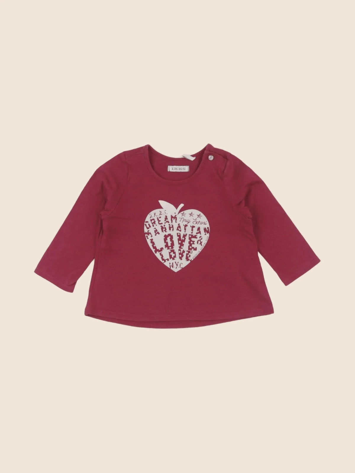 IKKS - tee-shirt rouge - 6 mois