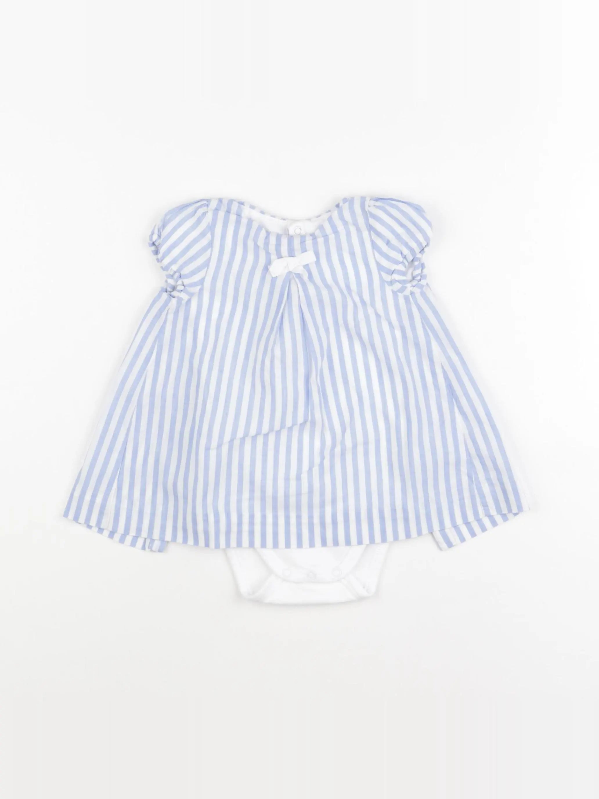 Jacadi - body robe bleu - 6 mois