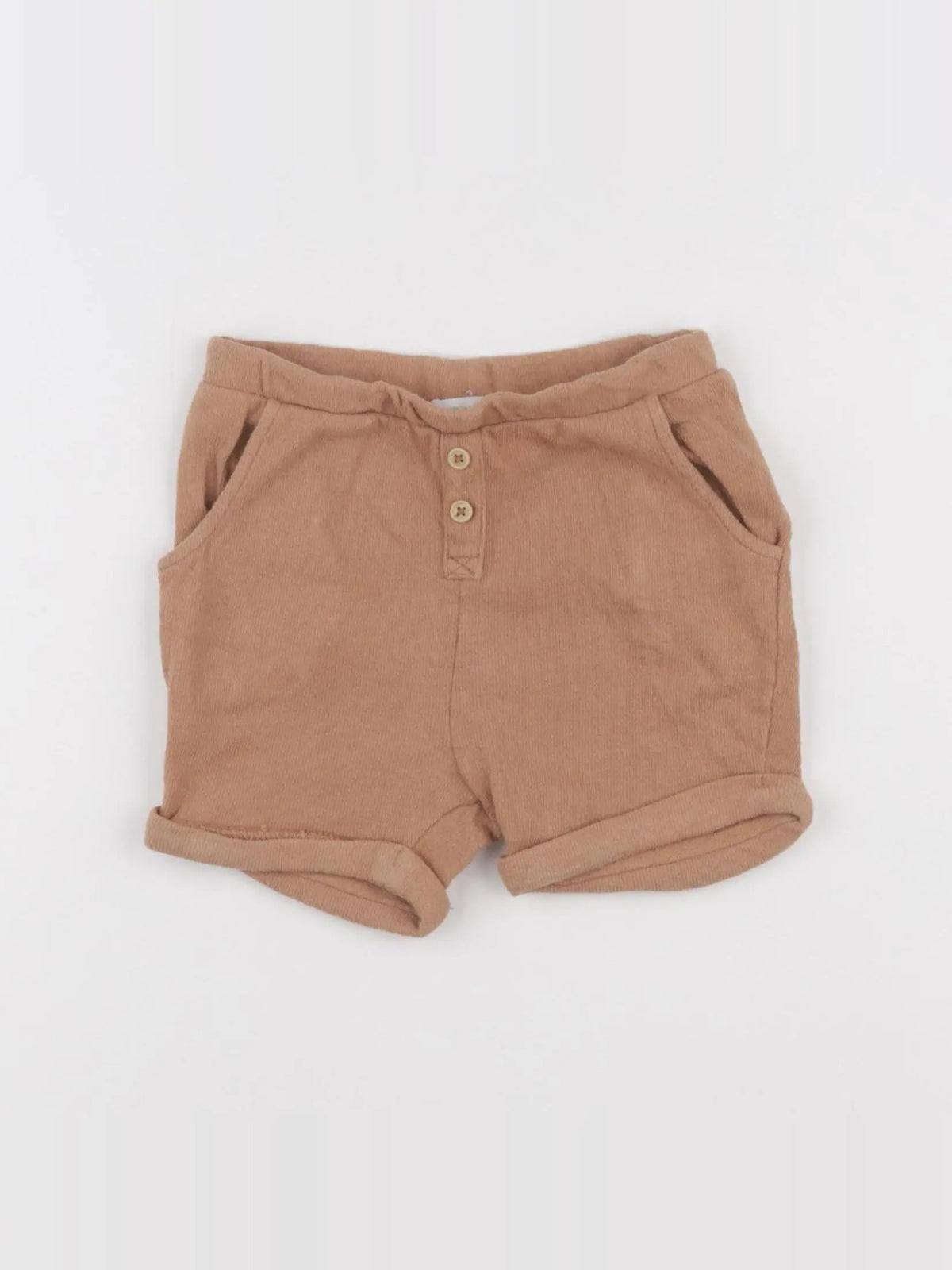 Vertbaudet - short marron - 18 mois