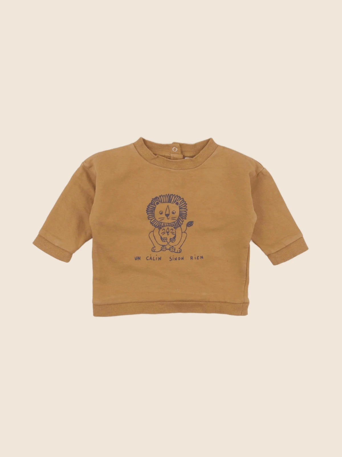 Vertbaudet - sweat jaune - 9 mois
