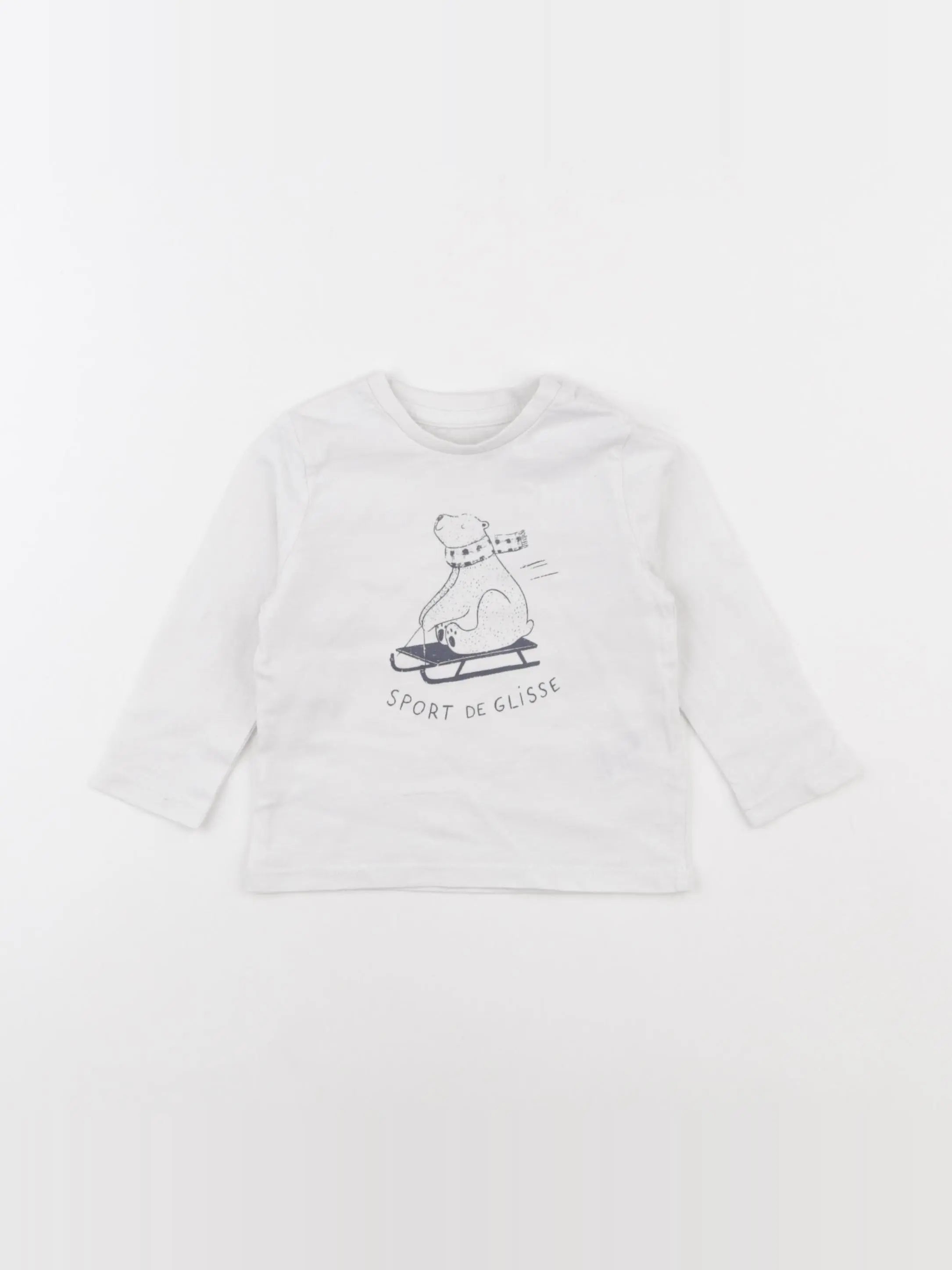 Vertbaudet - tee-shirt blanc - 9 mois