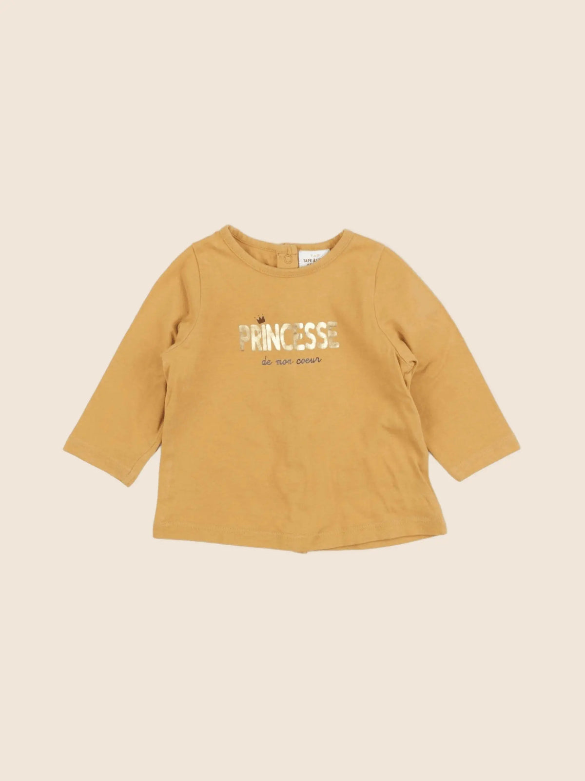 Tape à l'oeil - tee-shirt jaune - 6 mois