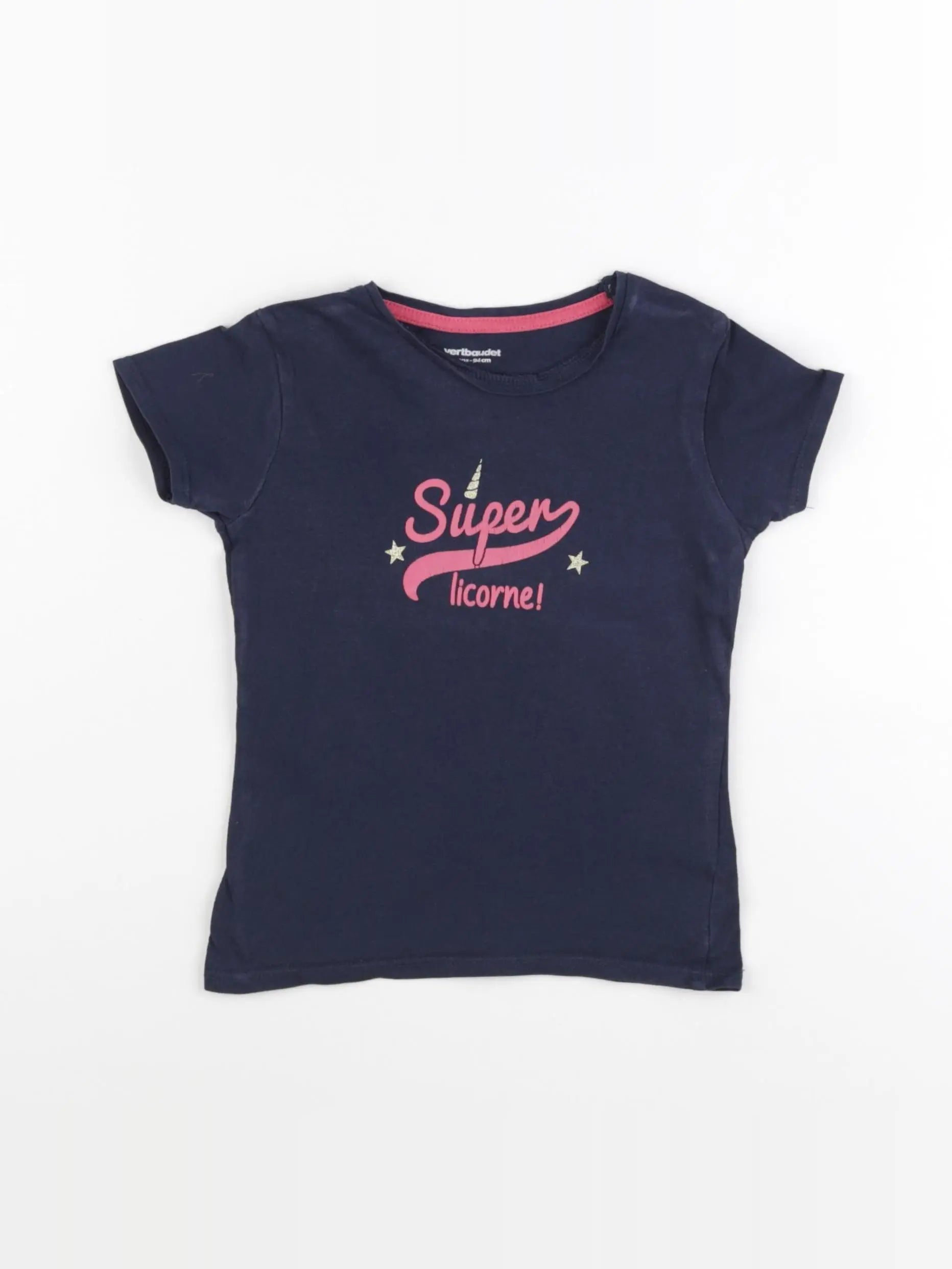 Vertbaudet - tee-shirt bleu - 3 ans