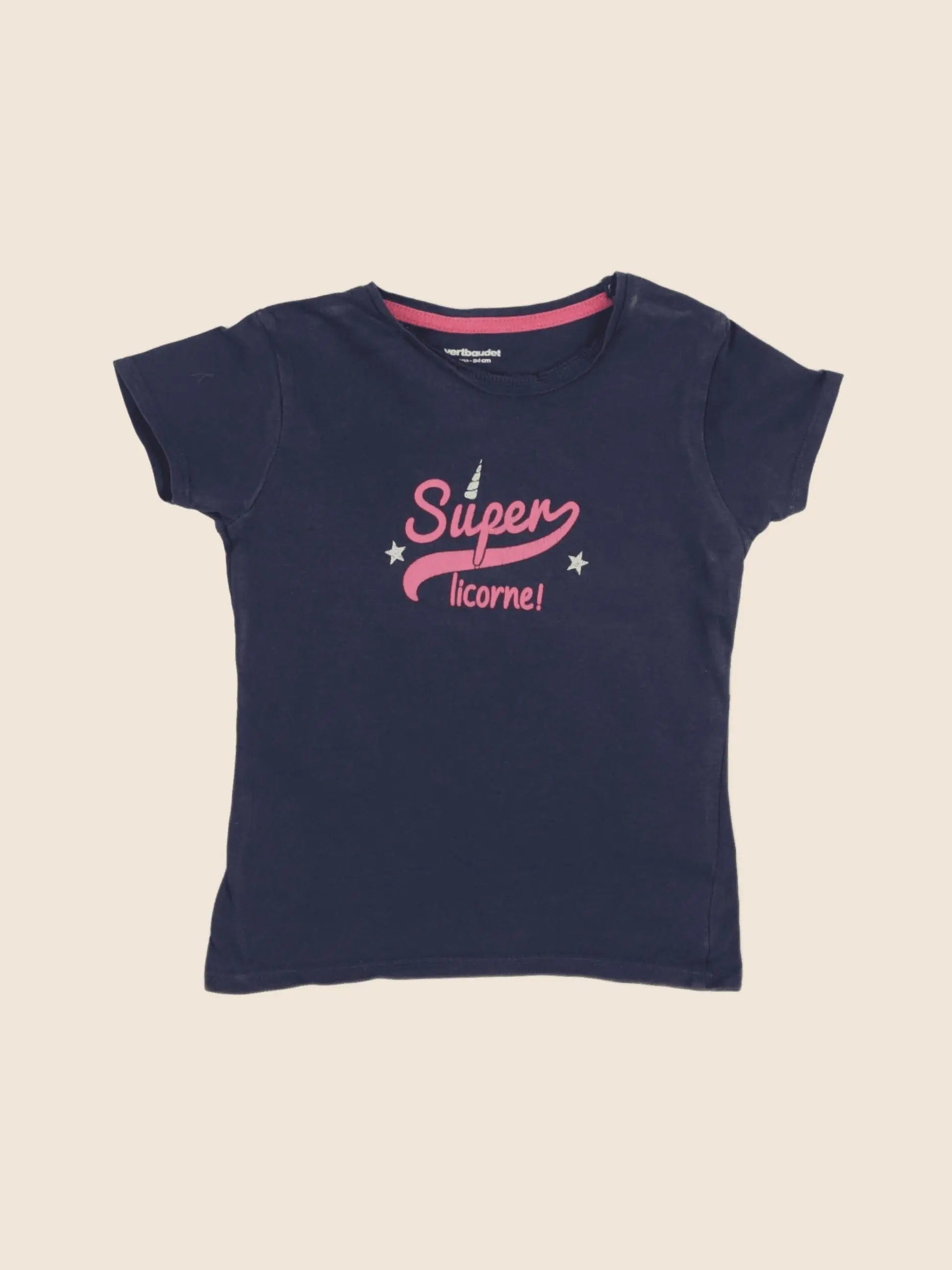 Vertbaudet - tee-shirt bleu - 3 ans
