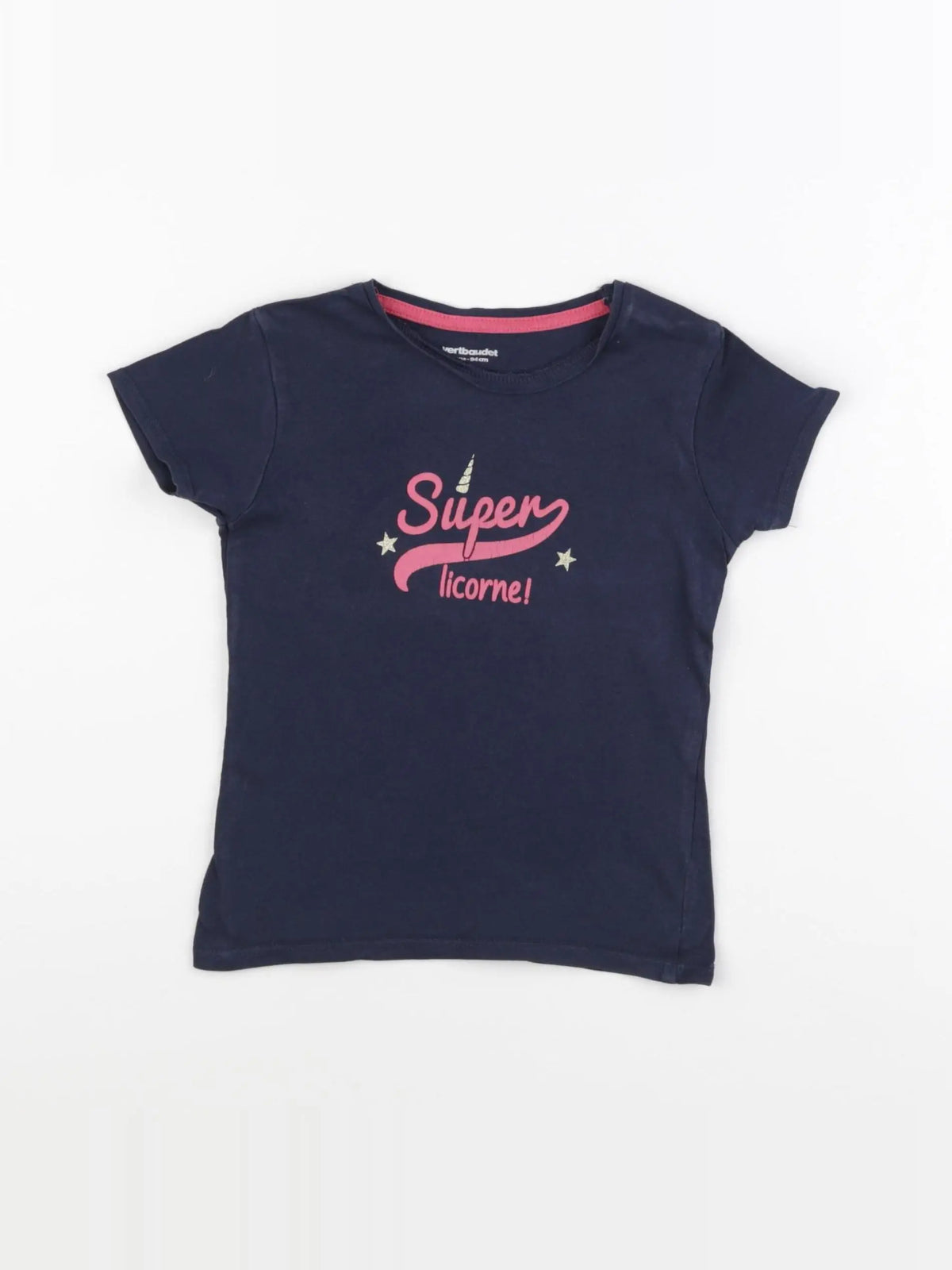 Vertbaudet - tee-shirt bleu - 3 ans
