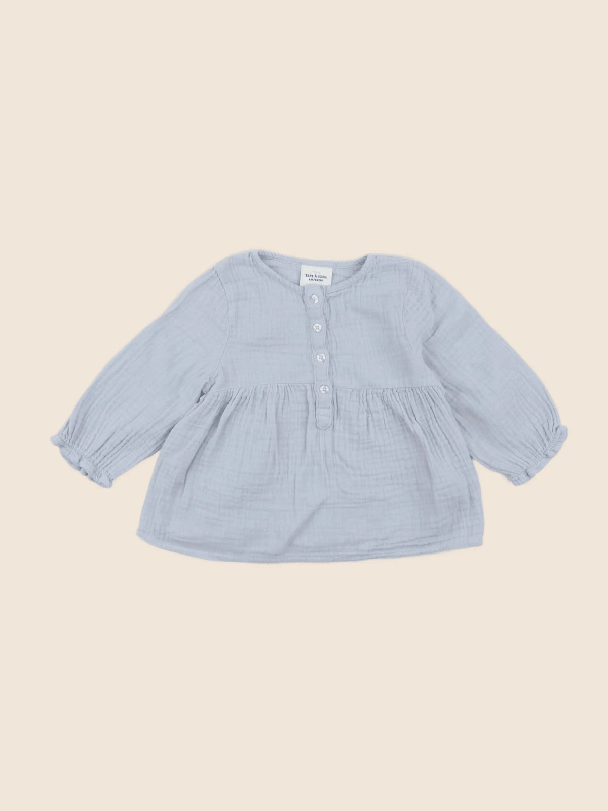 Tape à l'oeil - blouse bleu - 6 mois