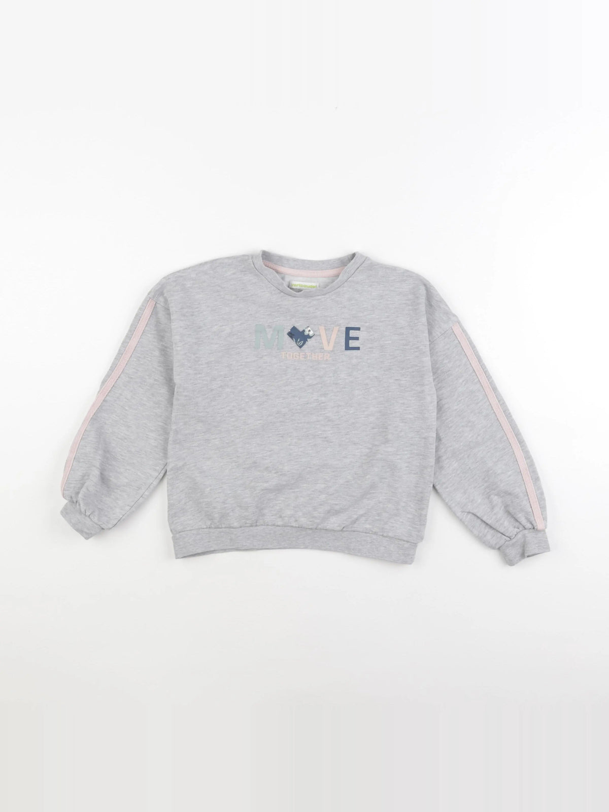 Vertbaudet - sweat gris - 8 ans