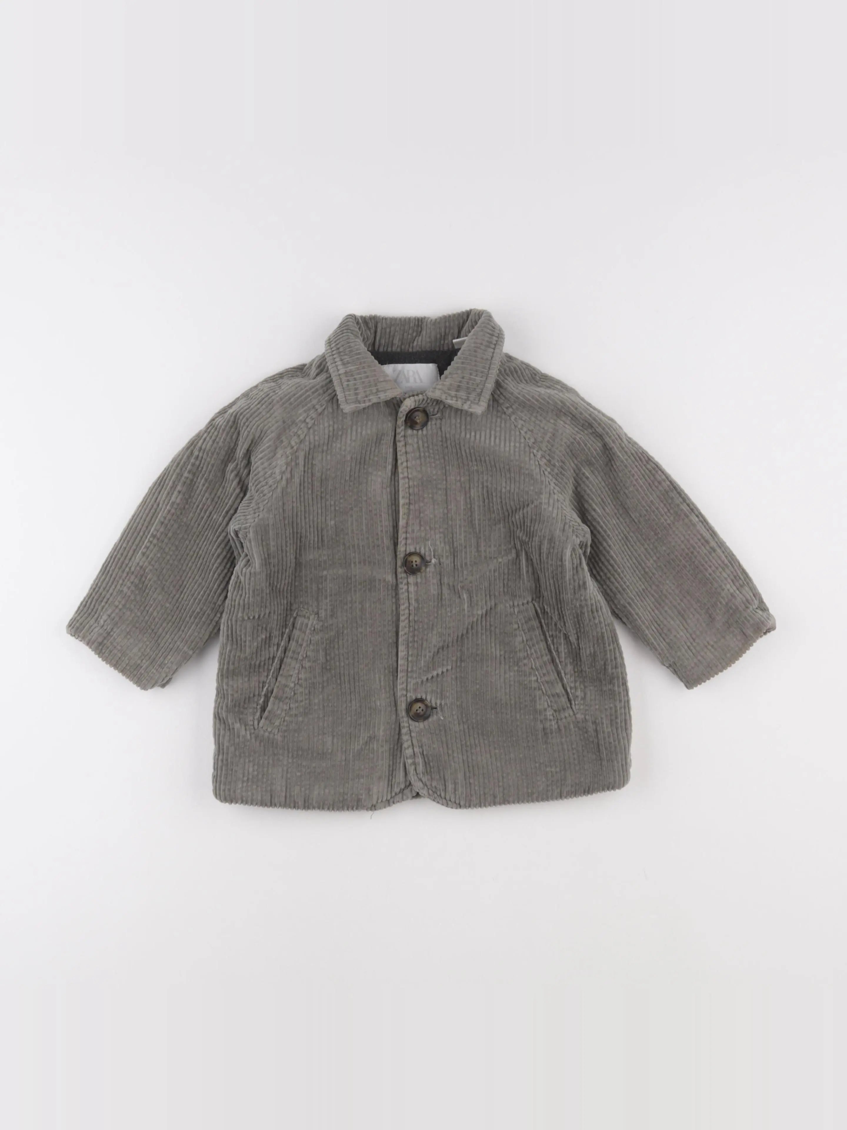 Zara - manteau vert - 12/18 mois