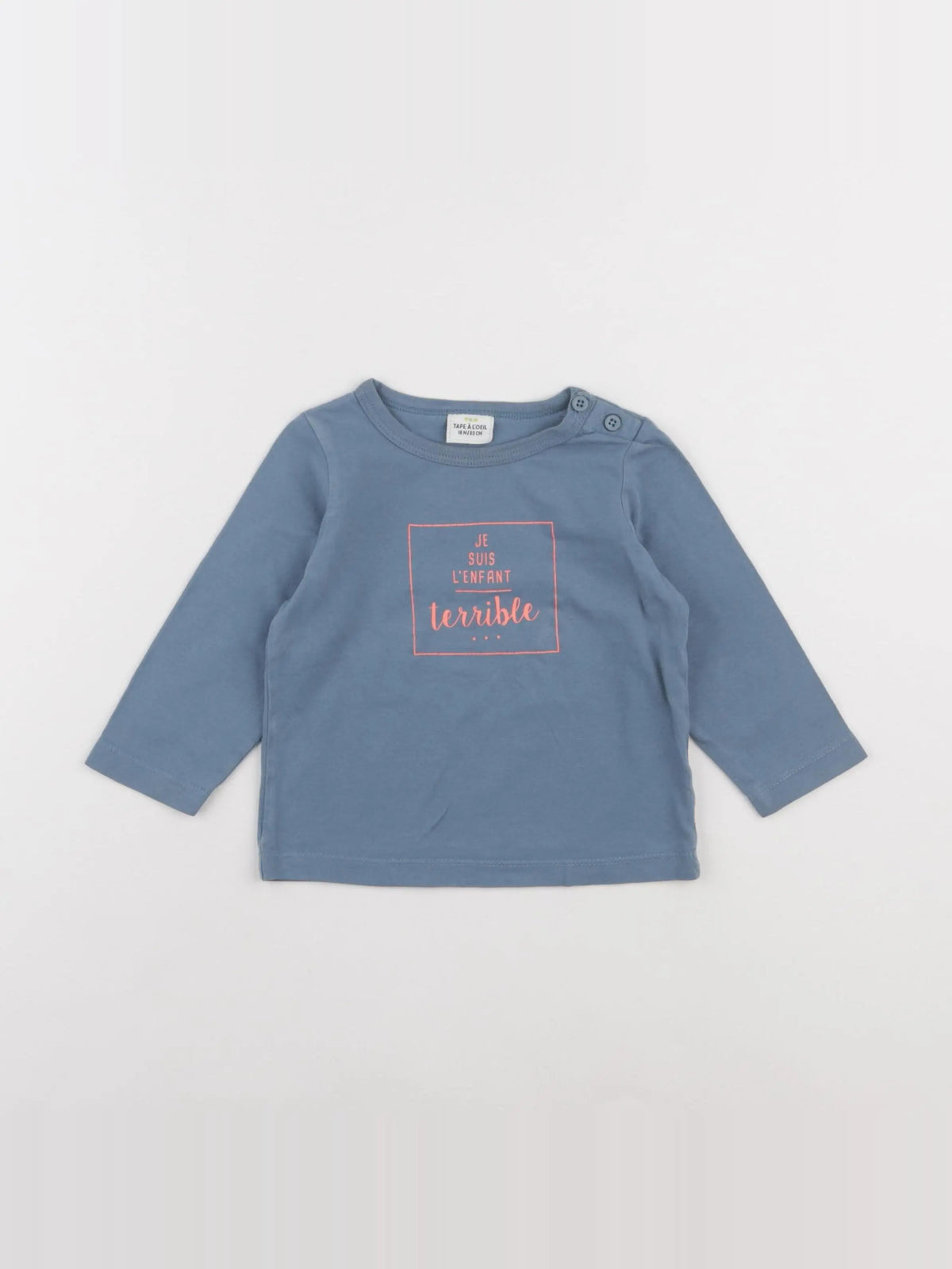 Tape à l'oeil - tee-shirt bleu - 18 mois