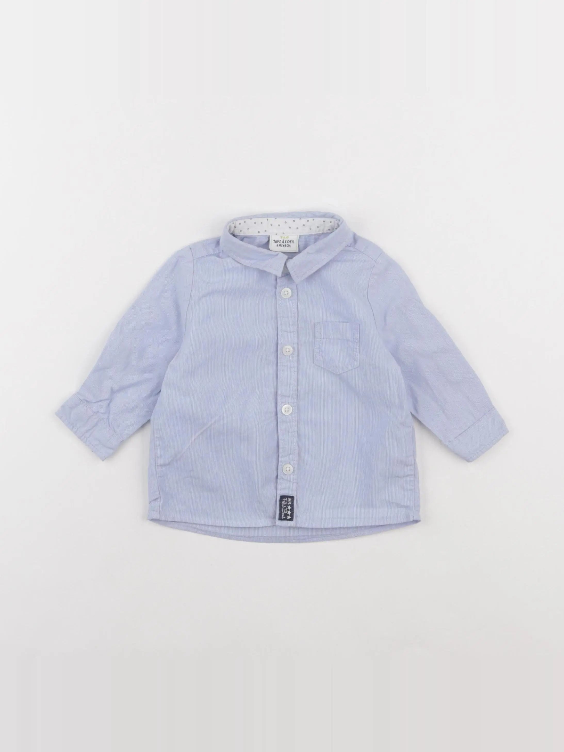 Tape à l'oeil - chemise bleu - 6 mois