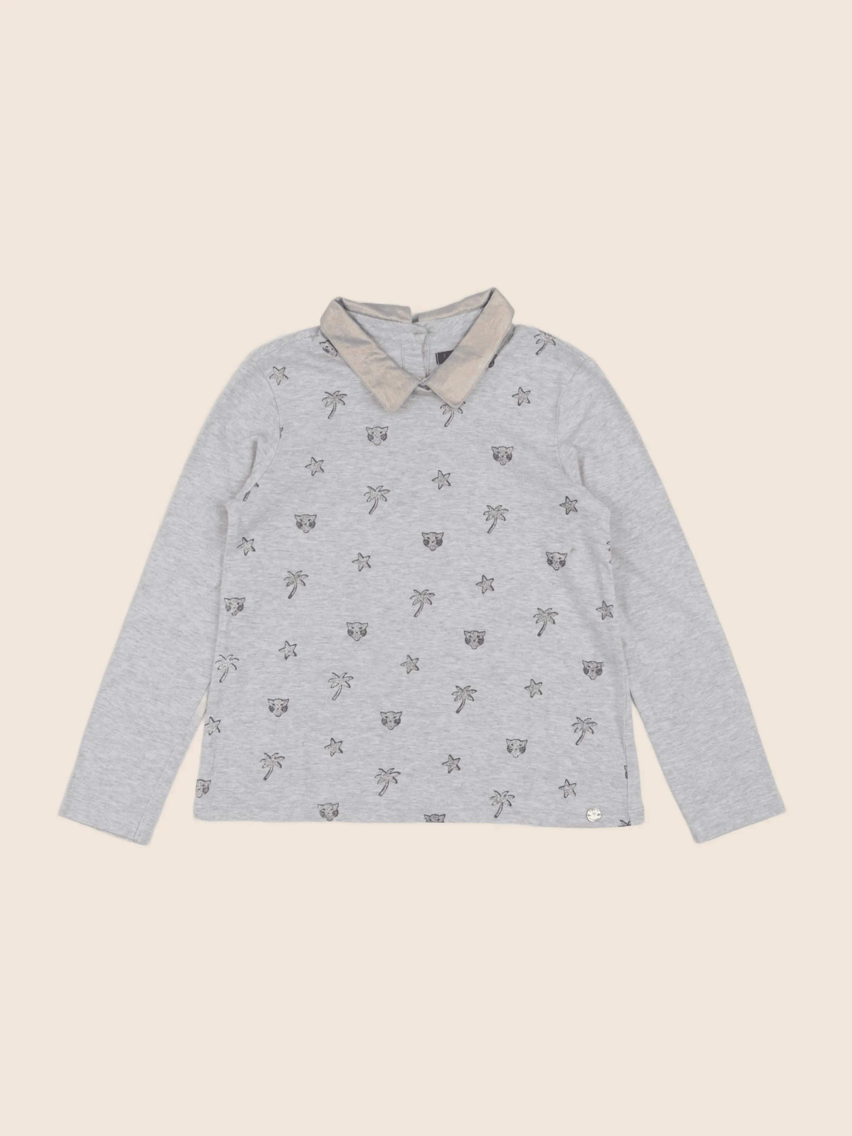 IKKS - tee-shirt gris - 6 ans
