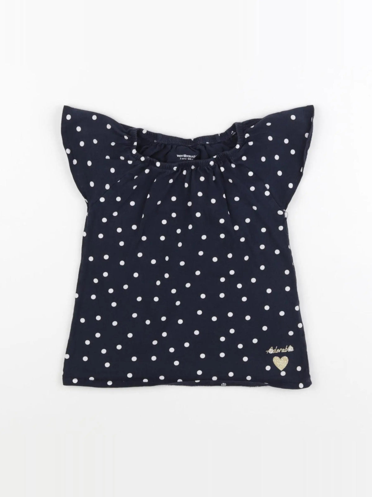 Vertbaudet - tee-shirt bleu - 3 ans